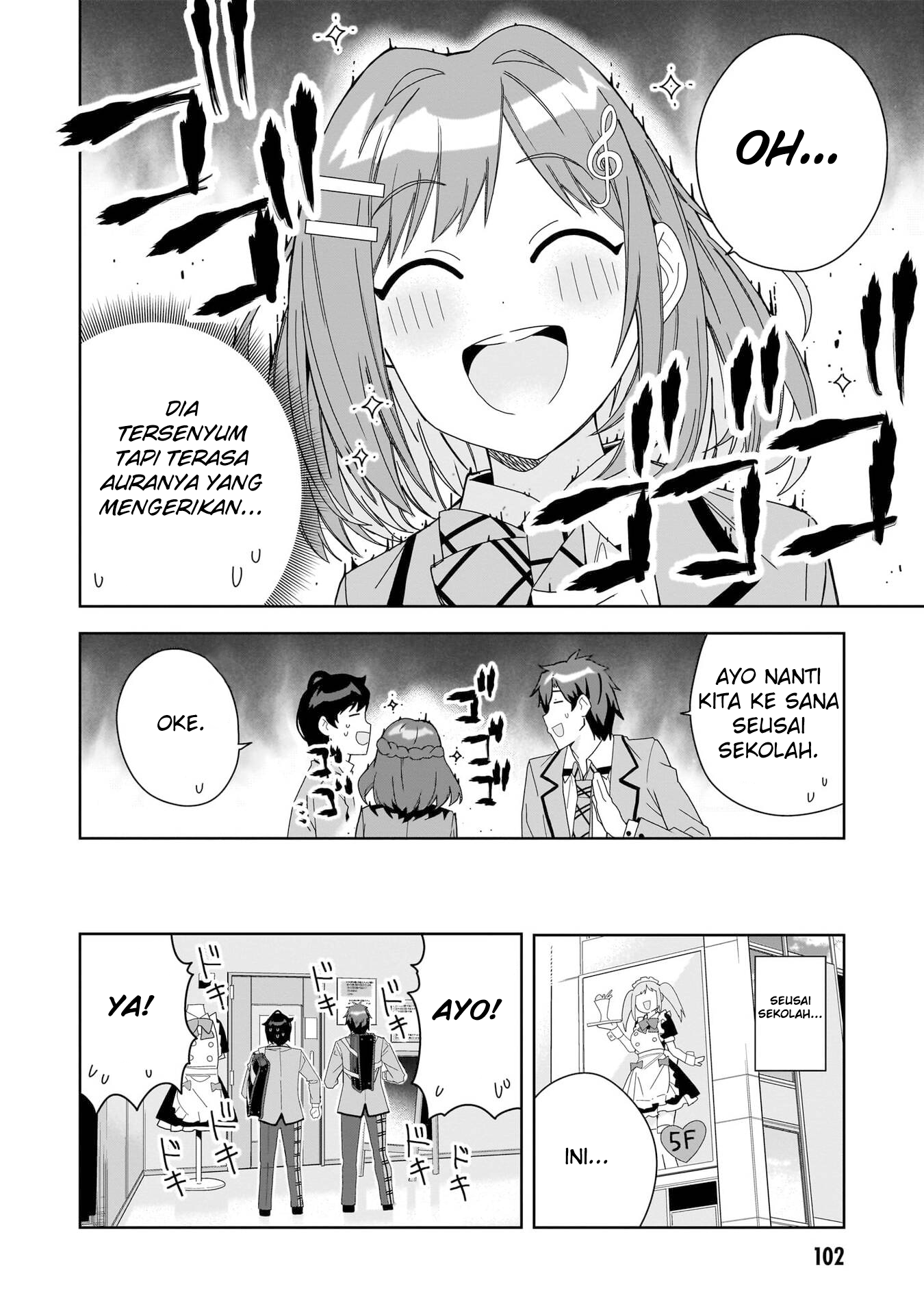 Classmate no Moto Idol ga, Tonikaku Kyodou Fushin nan desu. Chapter 3 - halaman 24