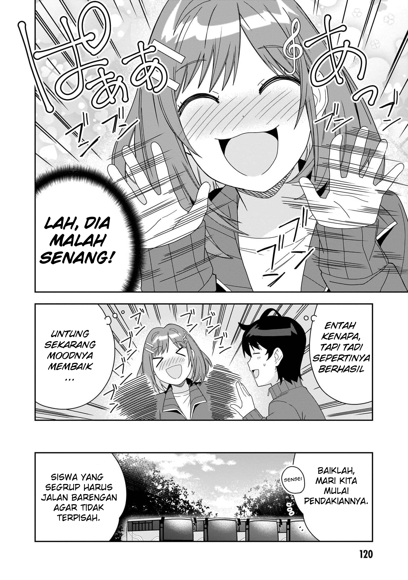 Classmate no Moto Idol ga, Tonikaku Kyodou Fushin nan desu. Chapter 4 - halaman 12