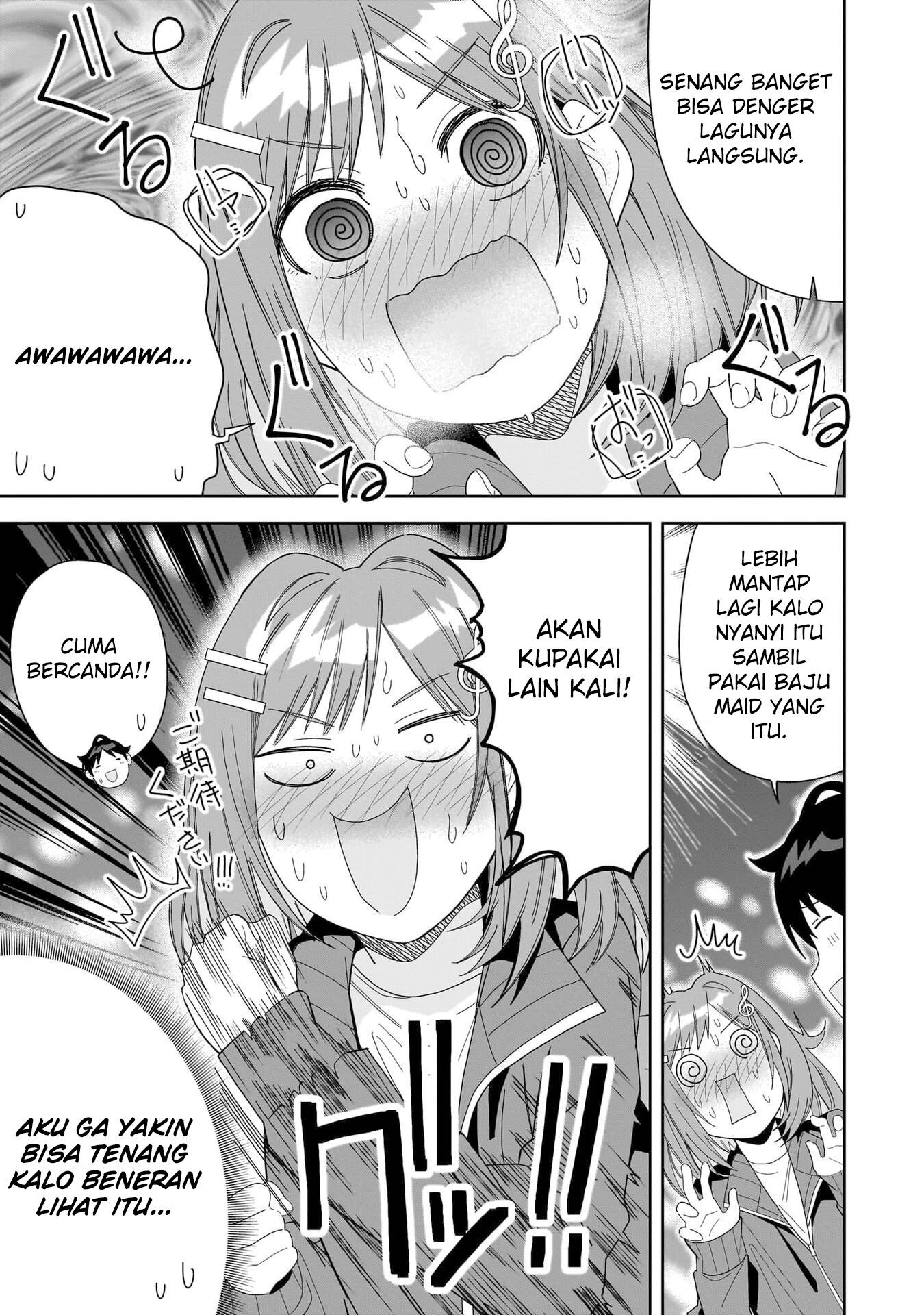 Classmate no Moto Idol ga, Tonikaku Kyodou Fushin nan desu. Chapter 5 - halaman 12