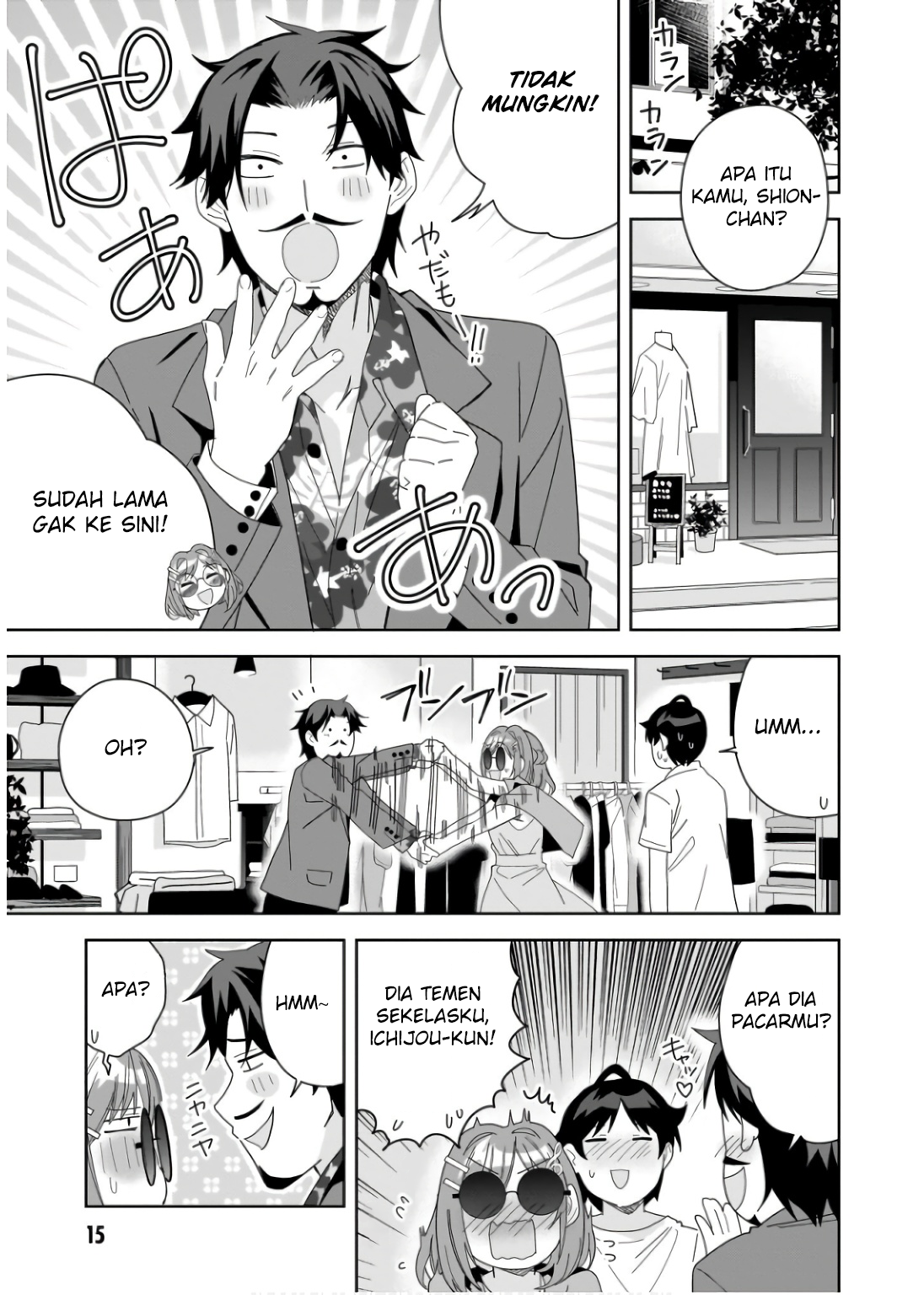 Classmate no Moto Idol ga, Tonikaku Kyodou Fushin nan desu. Chapter 6 - halaman 15