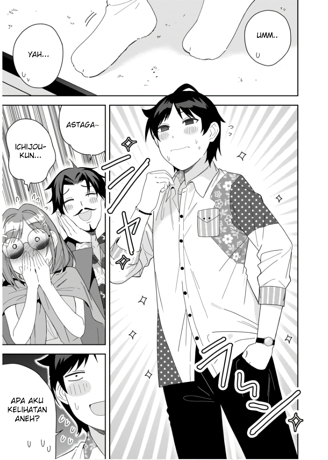 Classmate no Moto Idol ga, Tonikaku Kyodou Fushin nan desu. Chapter 6 - halaman 17