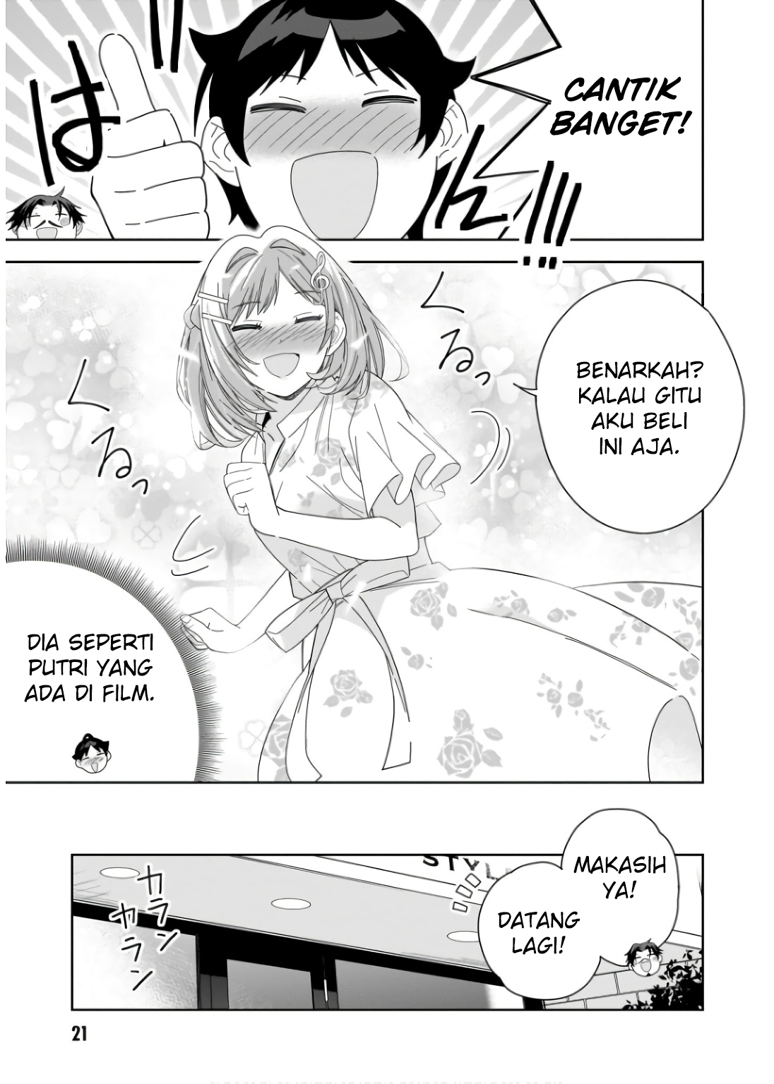 Classmate no Moto Idol ga, Tonikaku Kyodou Fushin nan desu. Chapter 6 - halaman 21