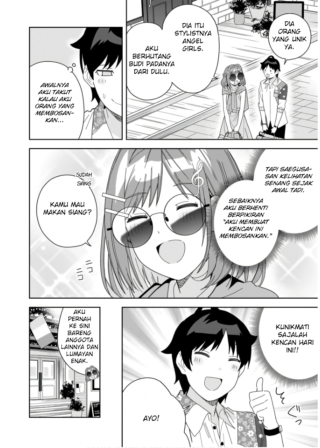 Classmate no Moto Idol ga, Tonikaku Kyodou Fushin nan desu. Chapter 6 - halaman 22
