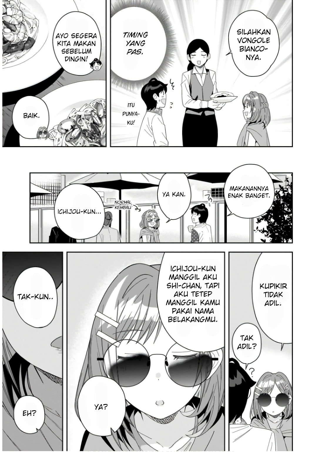 Classmate no Moto Idol ga, Tonikaku Kyodou Fushin nan desu. Chapter 6 - halaman 27