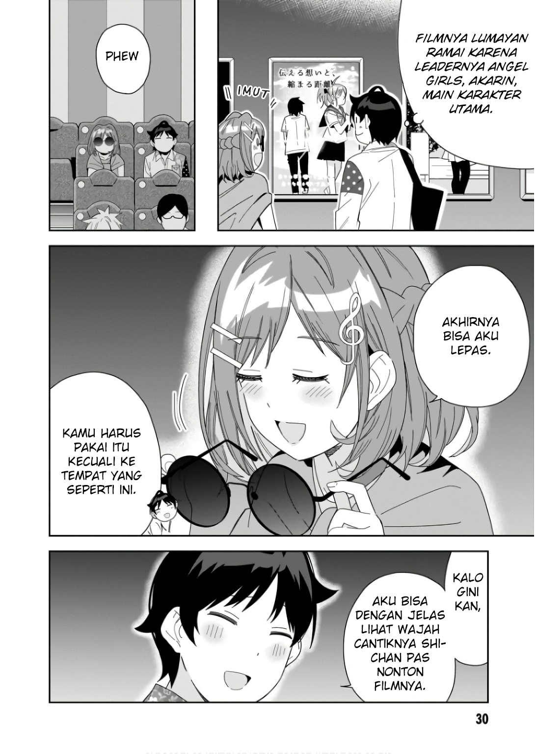 Classmate no Moto Idol ga, Tonikaku Kyodou Fushin nan desu. Chapter 6 - halaman 30