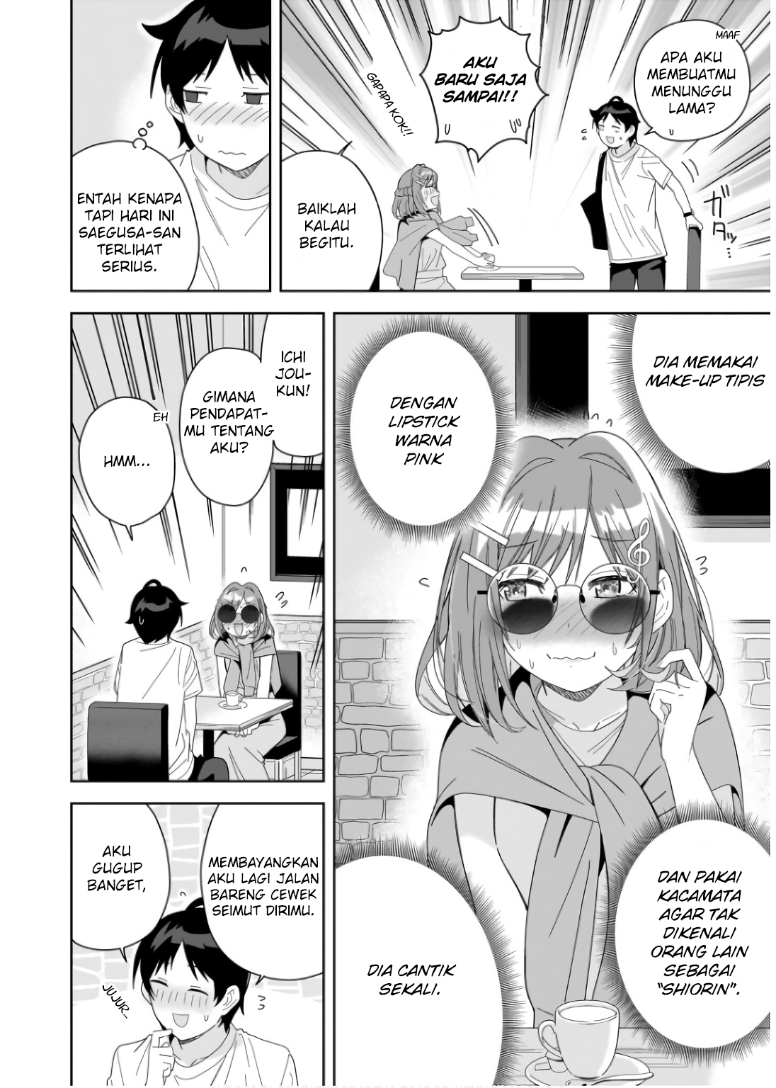 Classmate no Moto Idol ga, Tonikaku Kyodou Fushin nan desu. Chapter 6 - halaman 6