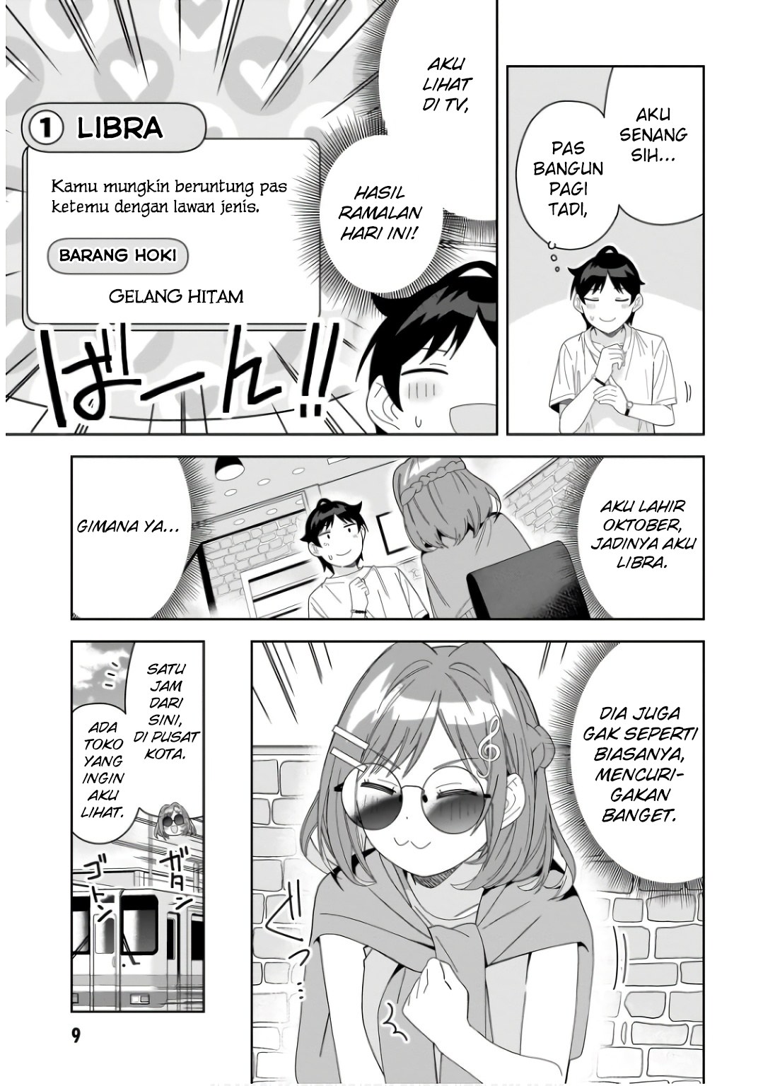 Classmate no Moto Idol ga, Tonikaku Kyodou Fushin nan desu. Chapter 6 - halaman 9