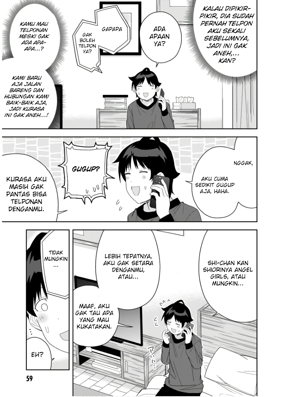 Classmate no Moto Idol ga, Tonikaku Kyodou Fushin nan desu. Chapter 7 - halaman 23