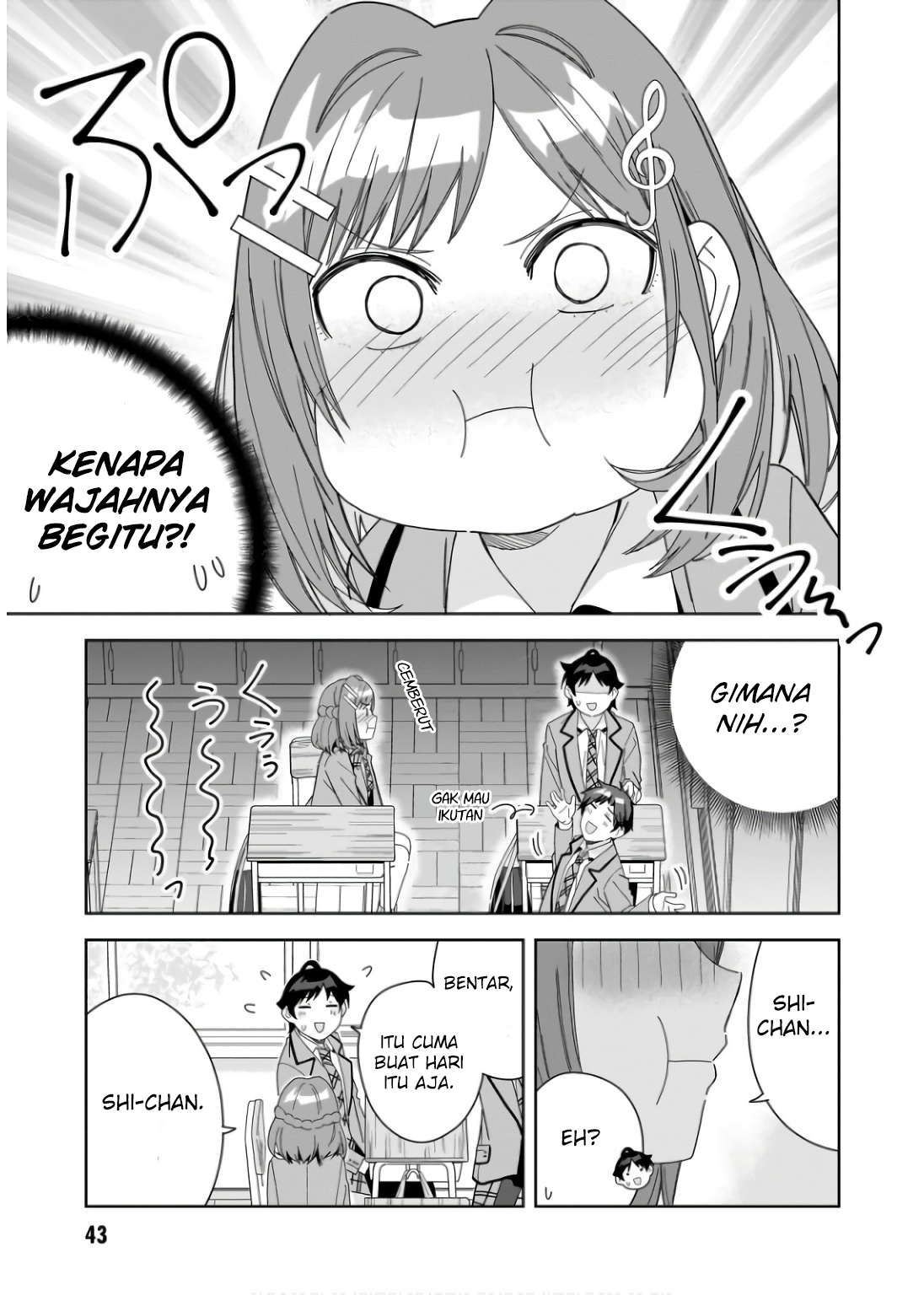 Classmate no Moto Idol ga, Tonikaku Kyodou Fushin nan desu. Chapter 7 - halaman 7