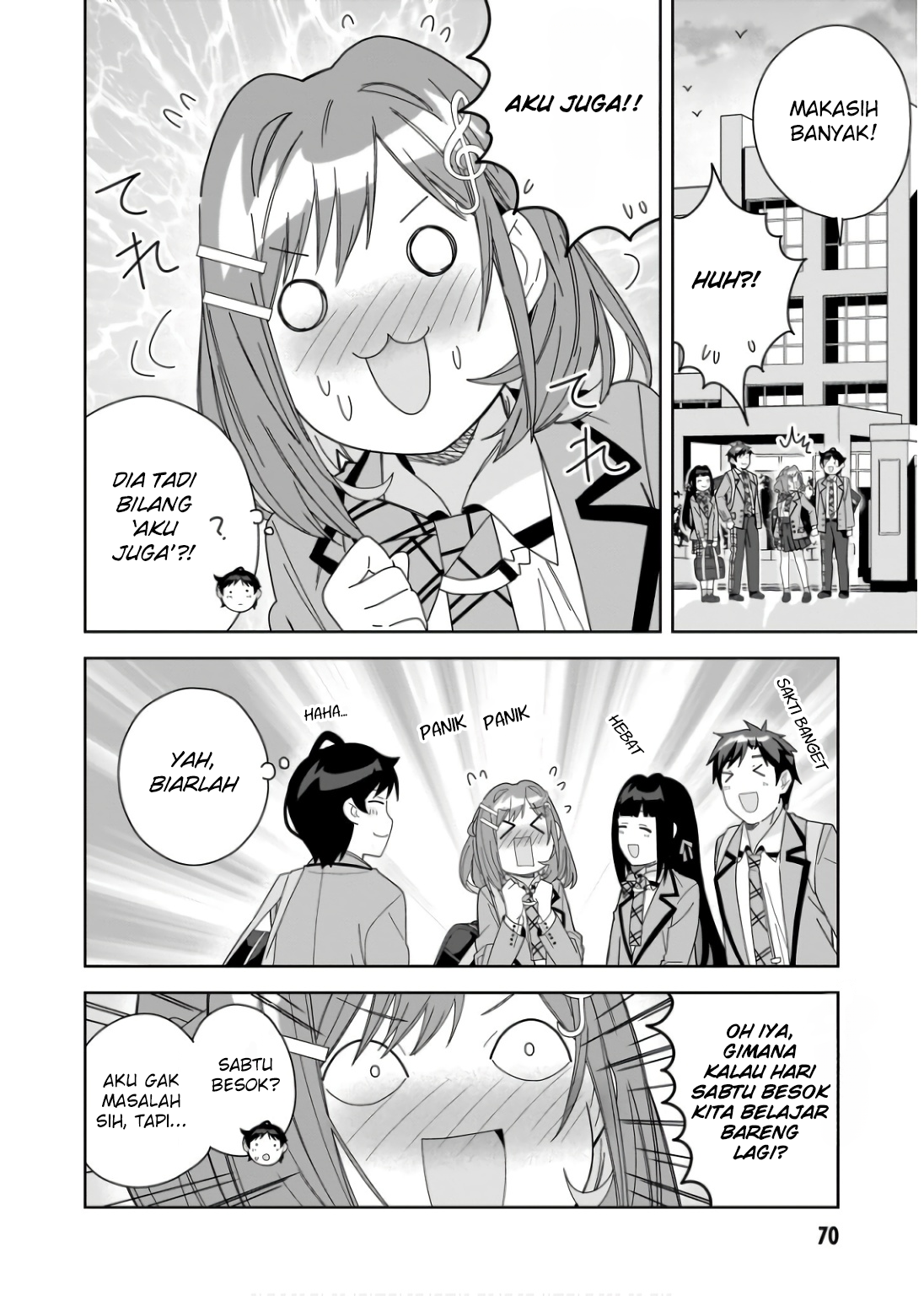 Classmate no Moto Idol ga, Tonikaku Kyodou Fushin nan desu. Chapter 8 - halaman 6
