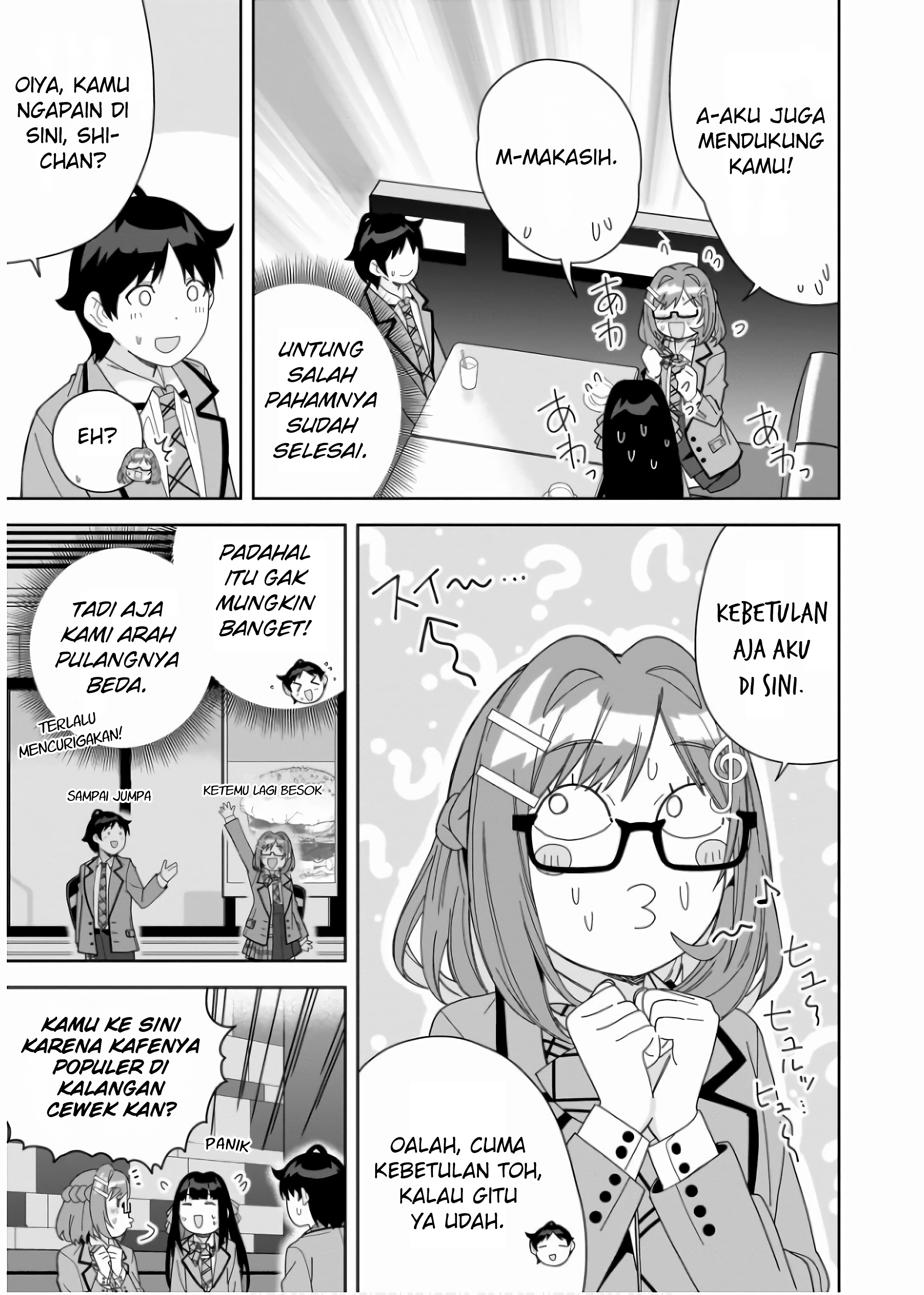 Classmate no Moto Idol ga, Tonikaku Kyodou Fushin nan desu. Chapter 9 - halaman 3