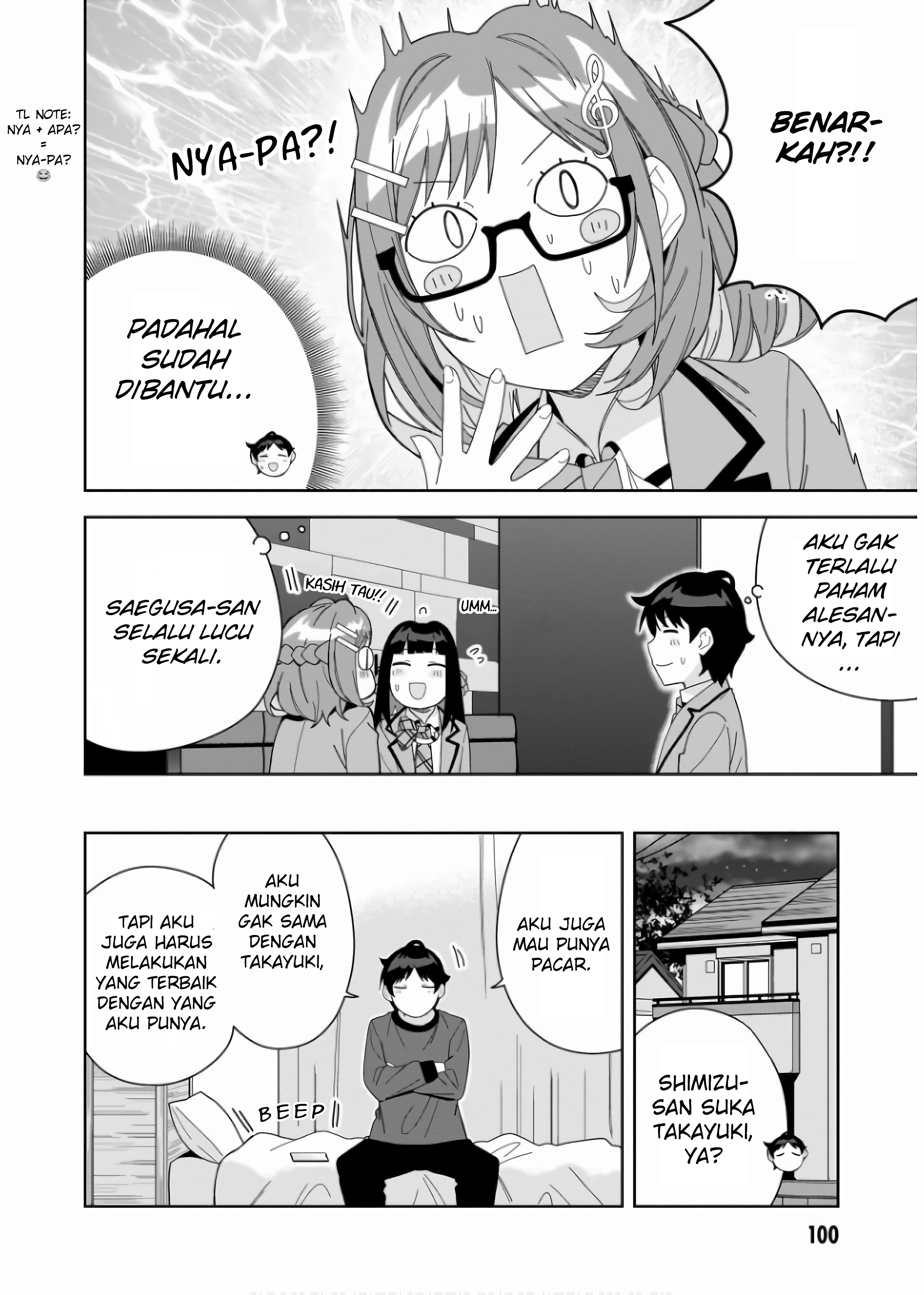 Classmate no Moto Idol ga, Tonikaku Kyodou Fushin nan desu. Chapter 9 - halaman 4