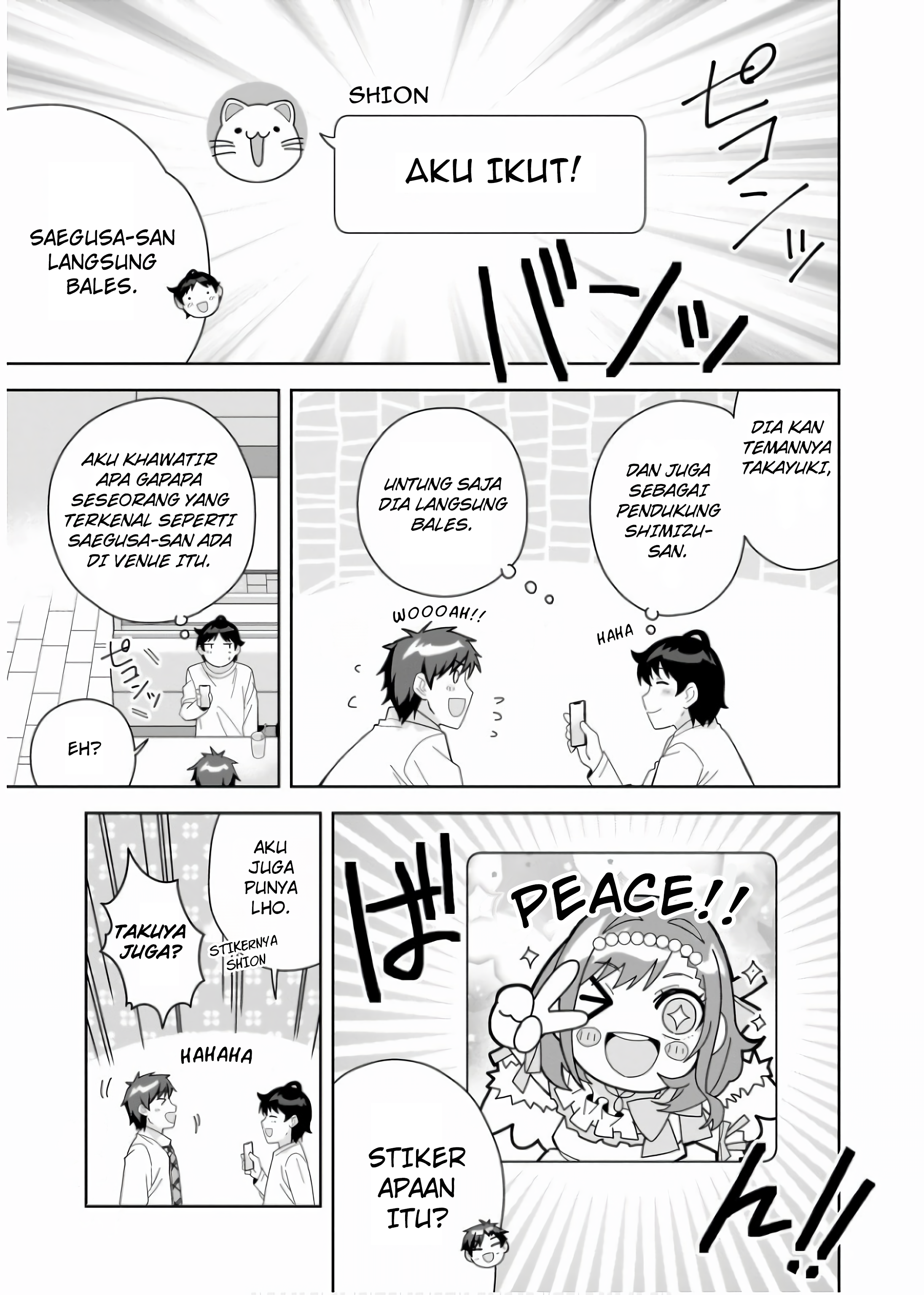 Classmate no Moto Idol ga, Tonikaku Kyodou Fushin nan desu. Chapter 9 - halaman 9