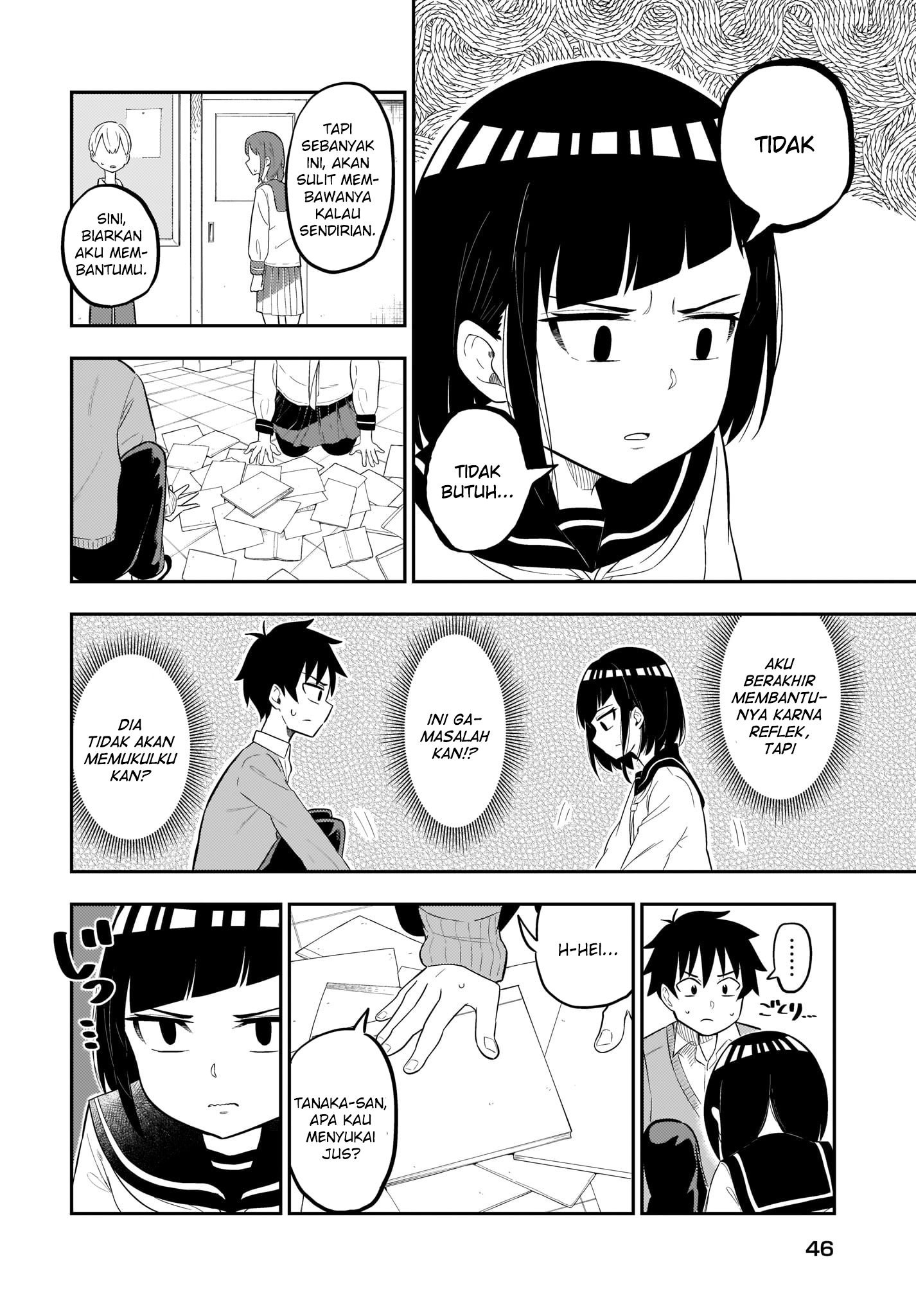 Classmate no Tanaka-san wa Sugoku Kowai Chapter 1 - halaman 11