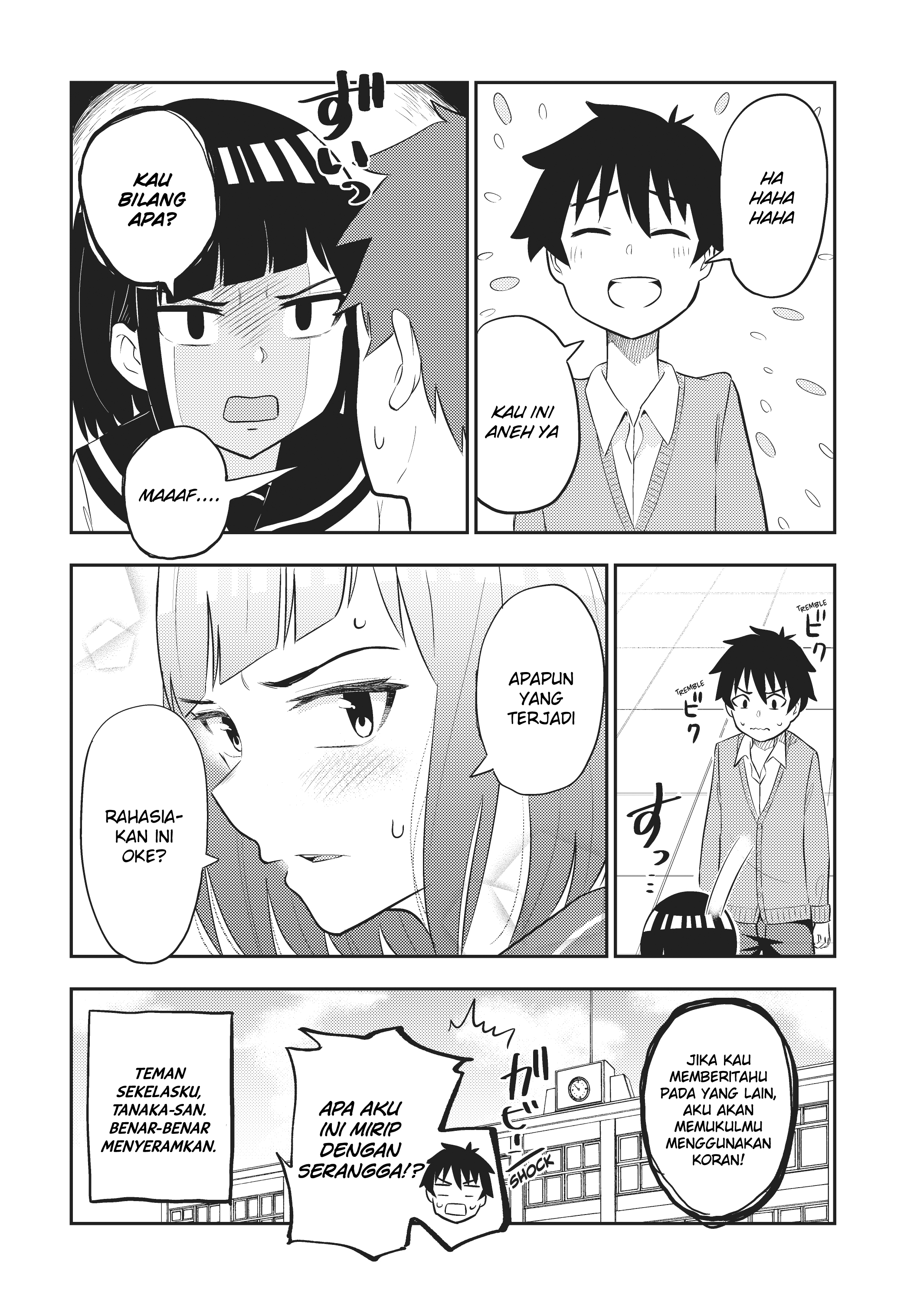 Classmate no Tanaka-san wa Sugoku Kowai Chapter 5 - halaman 9