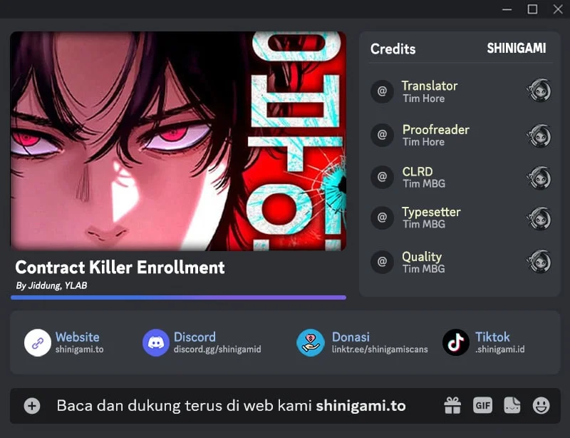 Contract Killer Enrollment Chapter 1 - halaman 1