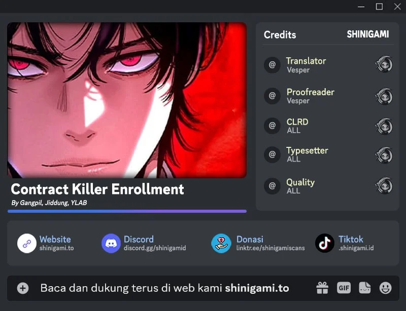 Contract Killer Enrollment Chapter 9 - halaman 1