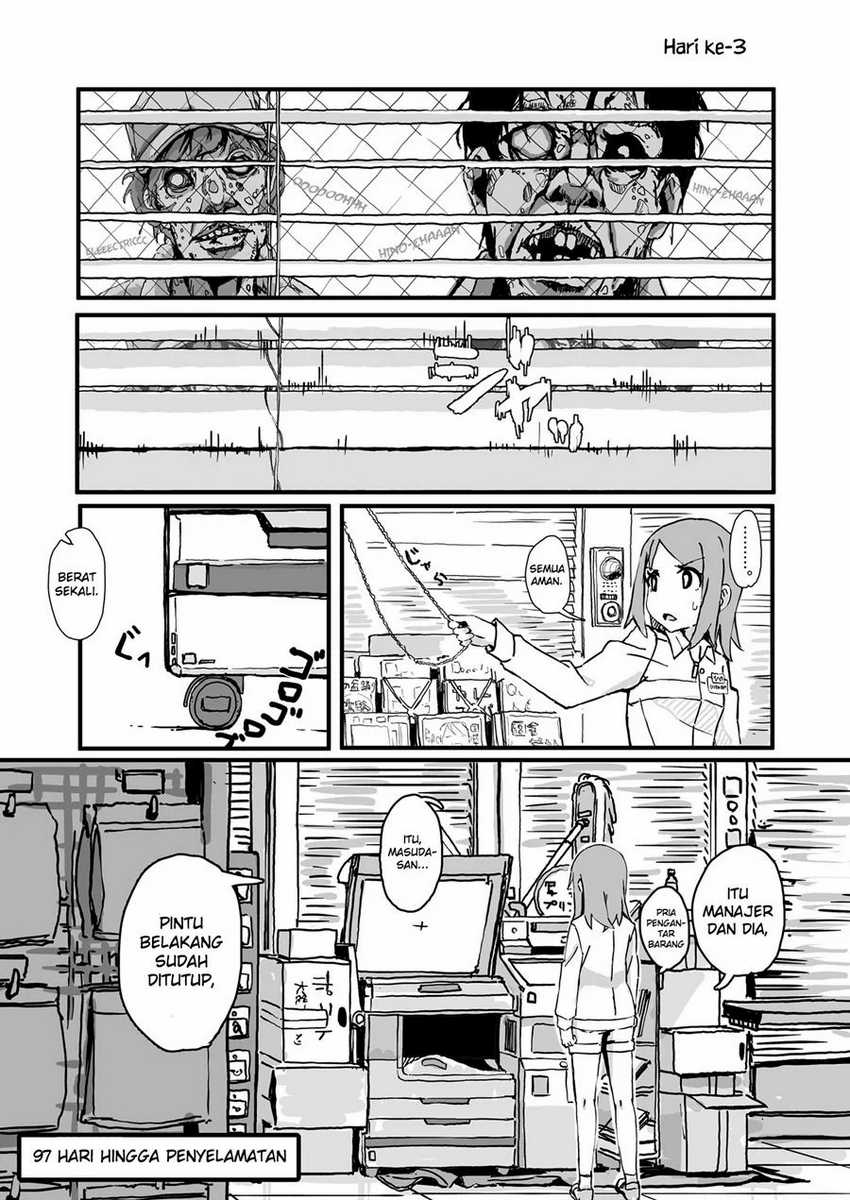 Convenience Store of the Dead ~The Convenience Store Clerk Will Get Rescued in 100 Days~ Chapter 3 - halaman 1
