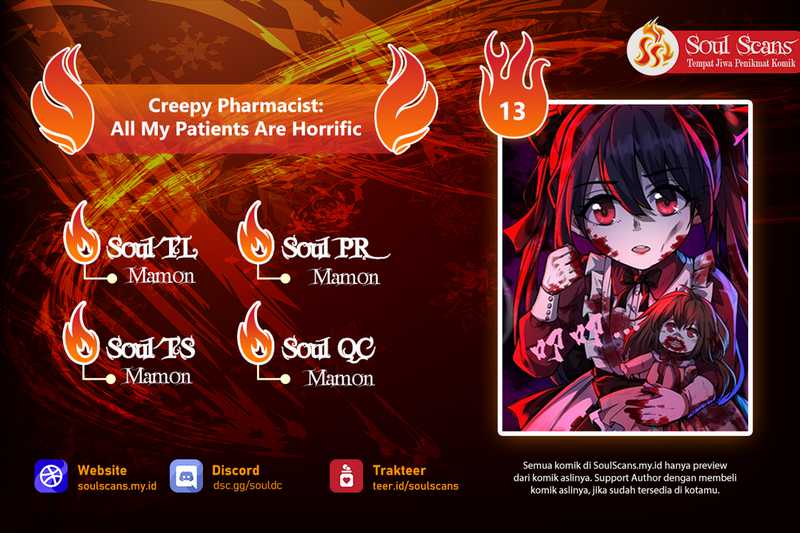 Creepy Pharmacist: All My Patients Are Horrific Chapter 14 - halaman 1