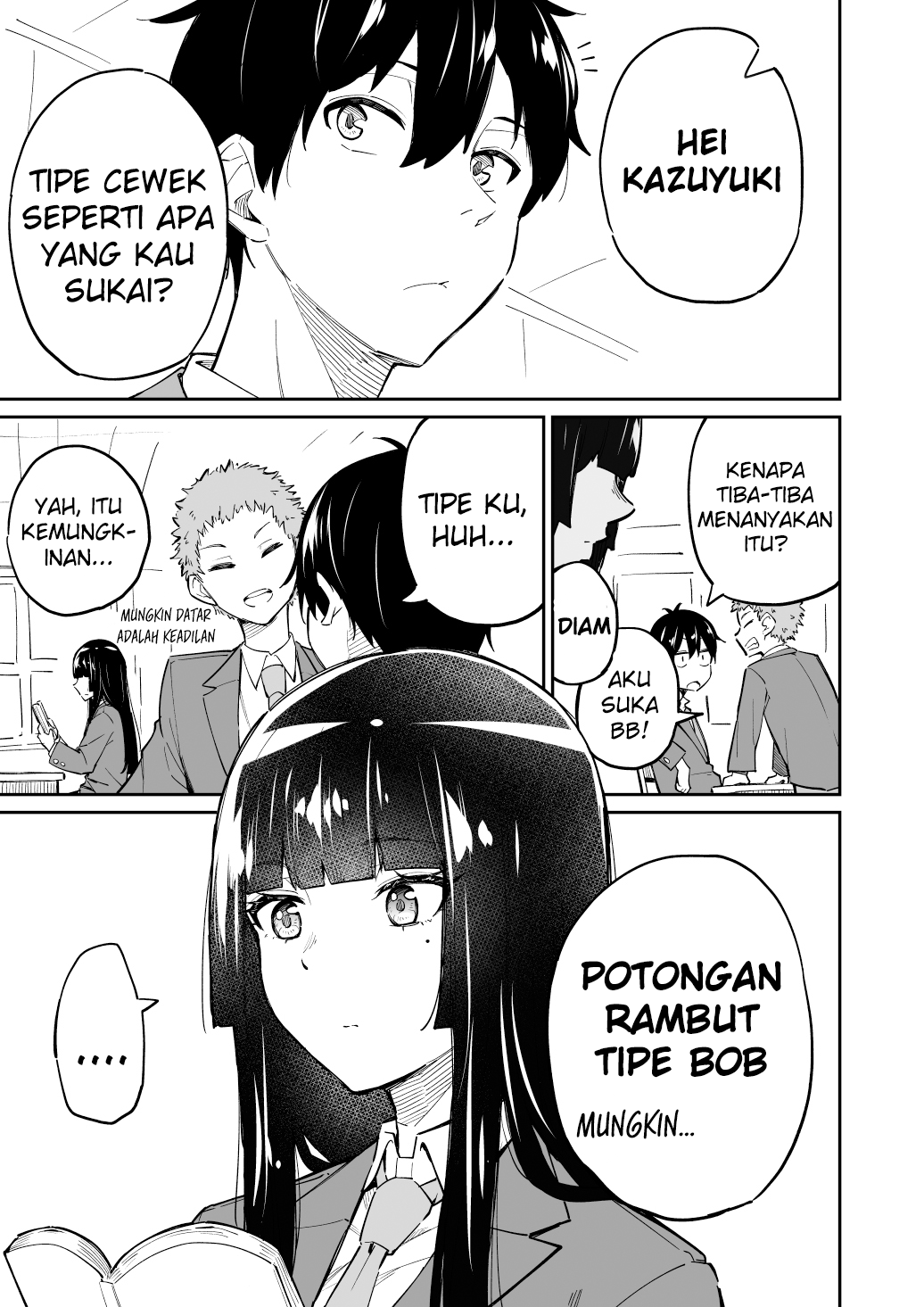 Cutting Her Hair After Finding out That the Person She Likes, Likes Short Cuts Chapter 1 - halaman 1