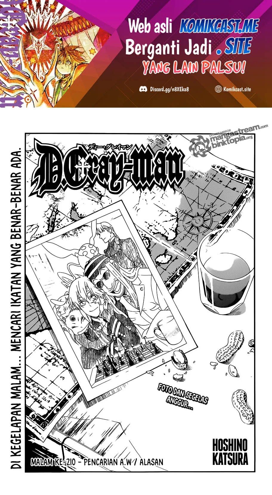 D Gray Man Chapter 210 - halaman 2