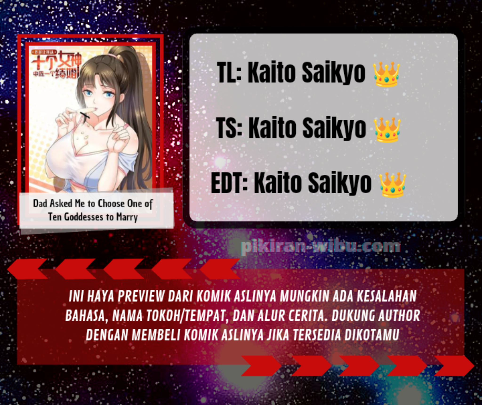 Dad Asked Me to Choose One of Ten Goddesses to Marry Chapter 6 - halaman 1
