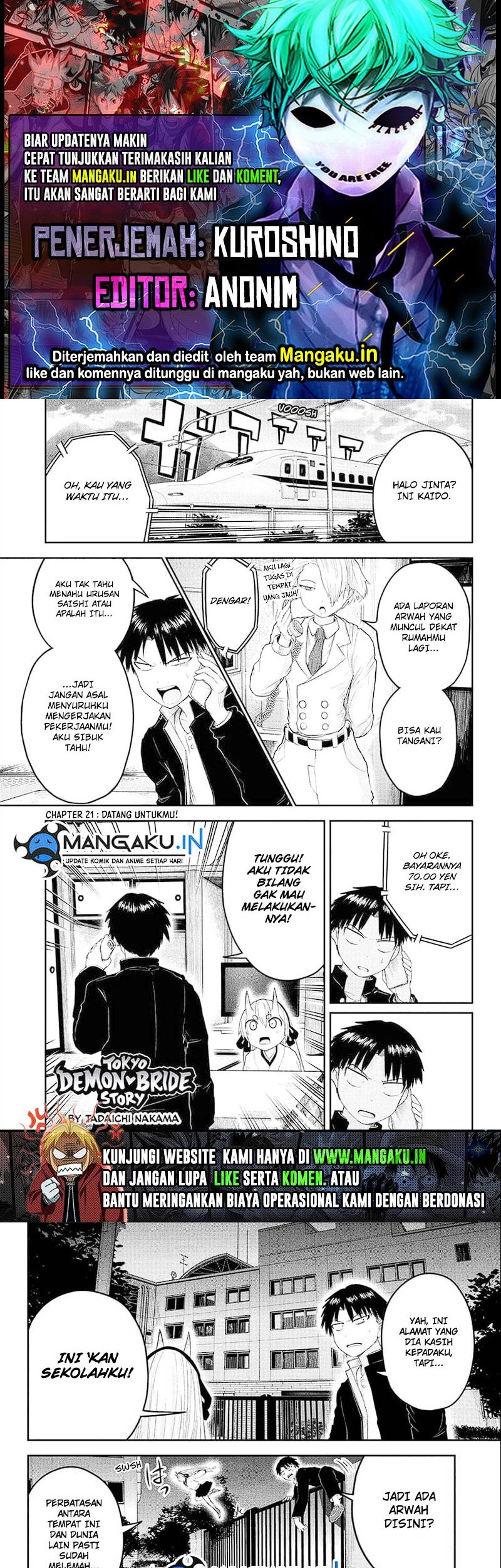 Dai Tokyo Oniyomeden Chapter 21 - halaman 1