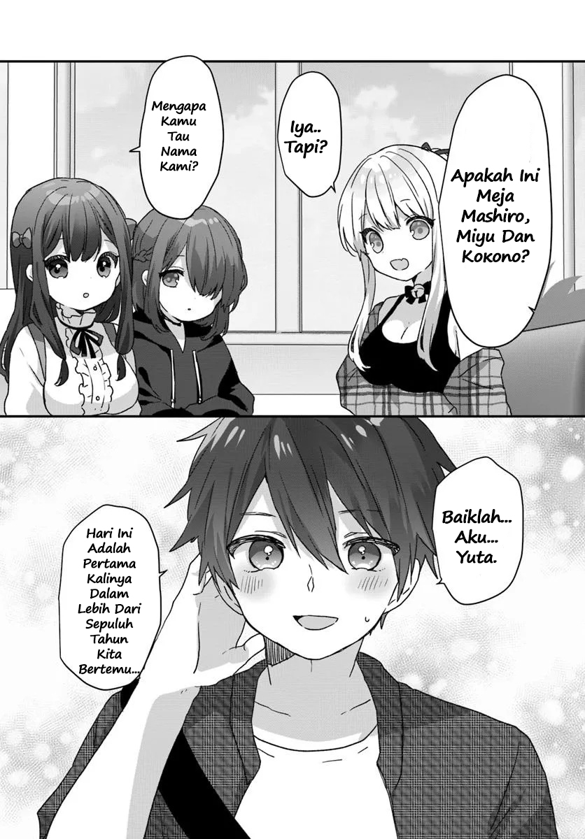 Daigaku Nyuugakuji kara Uwasa sareteita Bishoujo San Shimai, Ikiwakareteita Gimai Datta. Chapter 1 - halaman 42