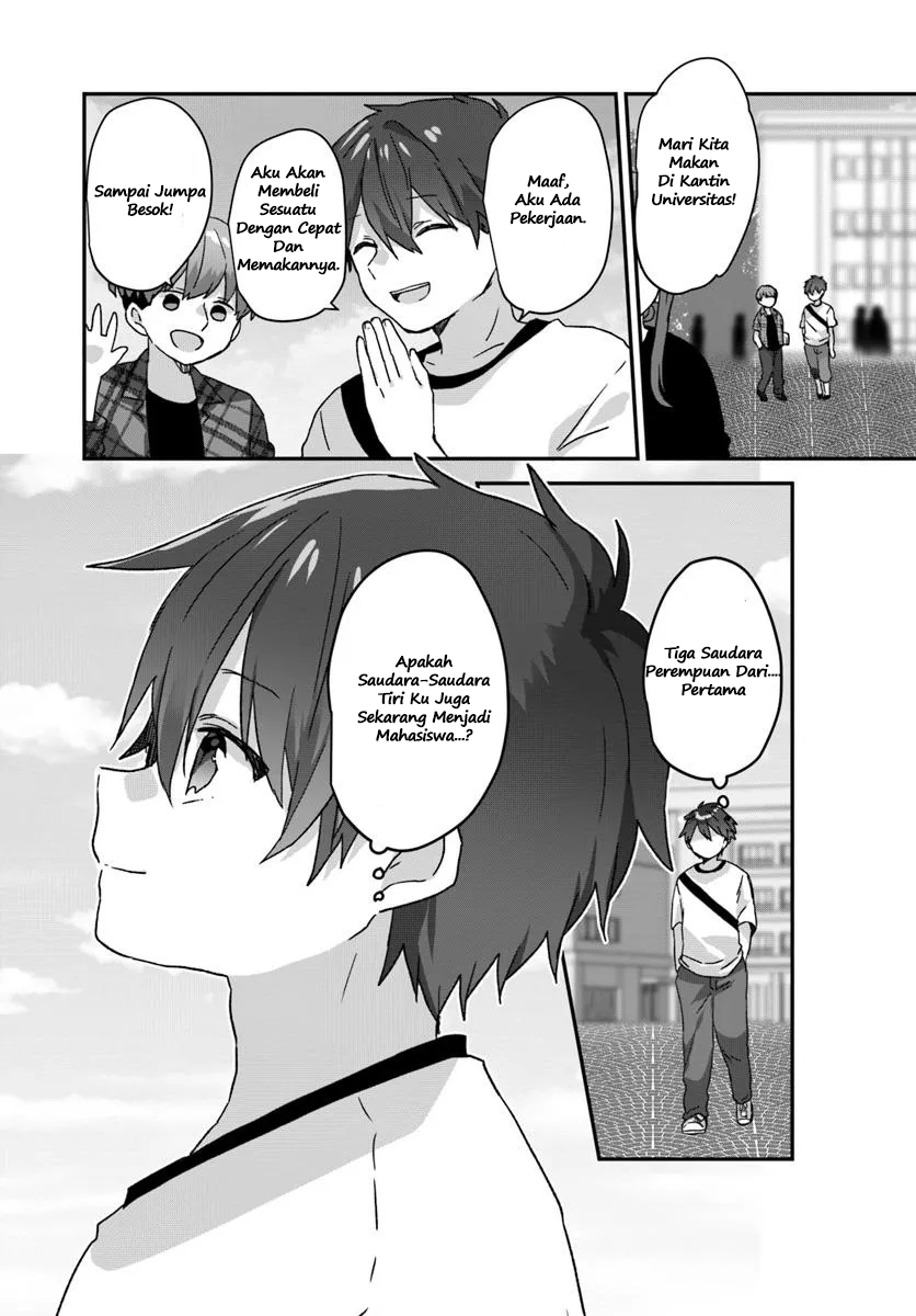 Daigaku Nyuugakuji kara Uwasa sareteita Bishoujo San Shimai, Ikiwakareteita Gimai Datta. Chapter 1 - halaman 9