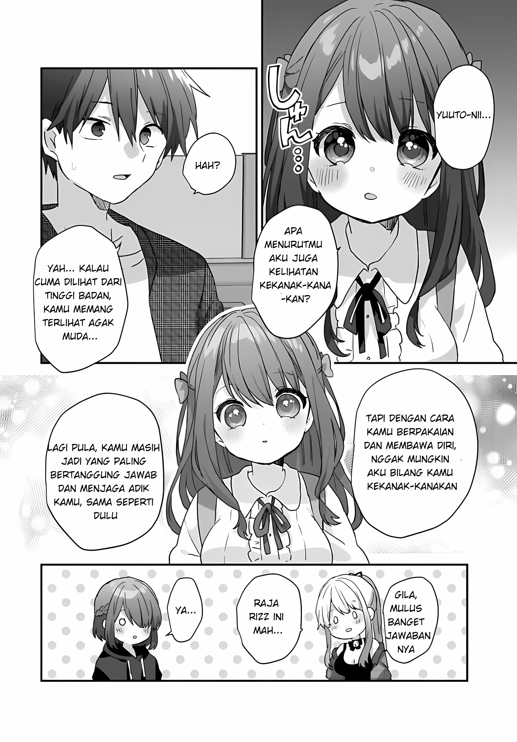 Daigaku Nyuugakuji kara Uwasa sareteita Bishoujo San Shimai, Ikiwakareteita Gimai Datta. Chapter 2.1 - halaman 10