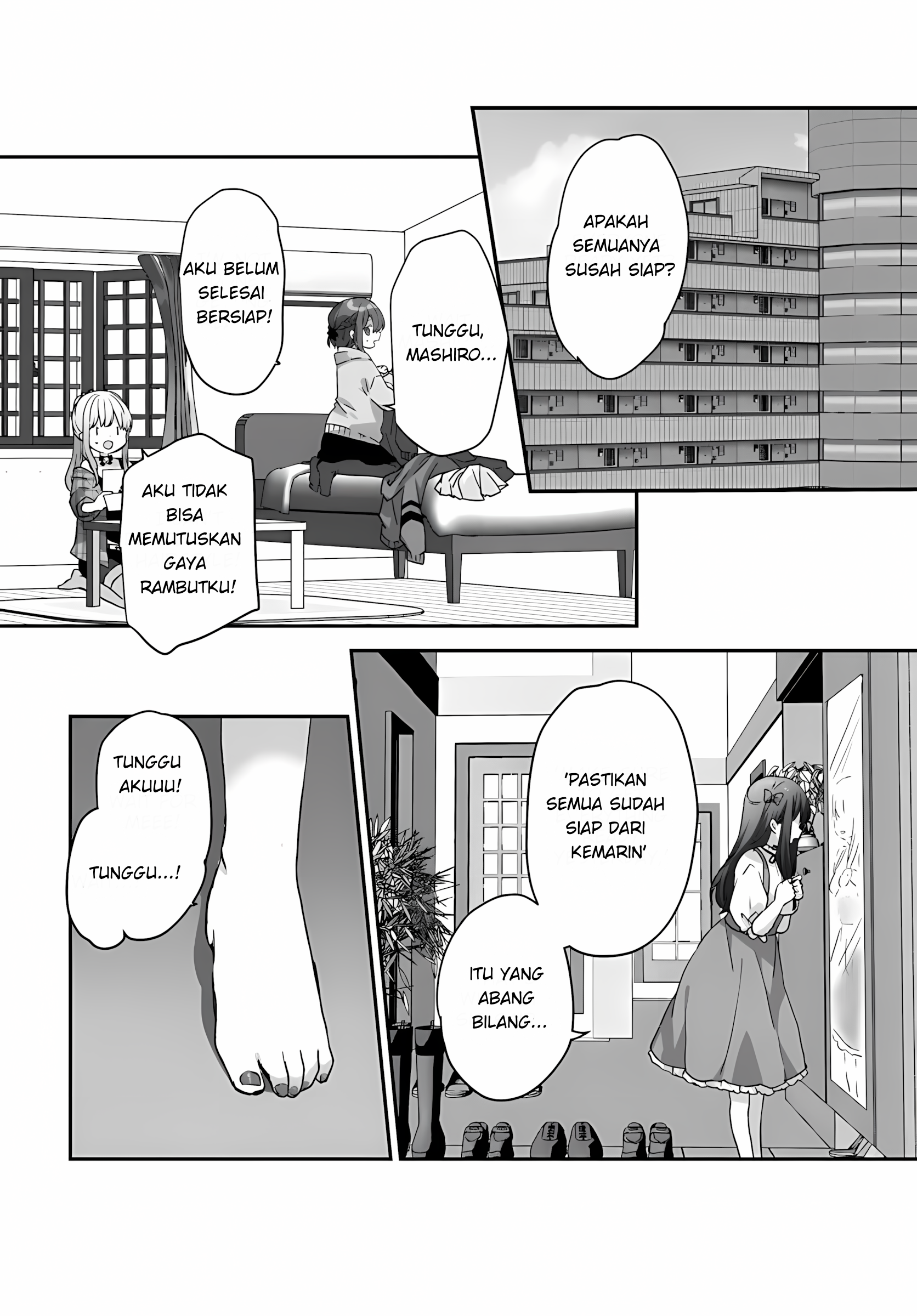Daigaku Nyuugakuji kara Uwasa sareteita Bishoujo San Shimai, Ikiwakareteita Gimai Datta. Chapter 2.1 - halaman 2