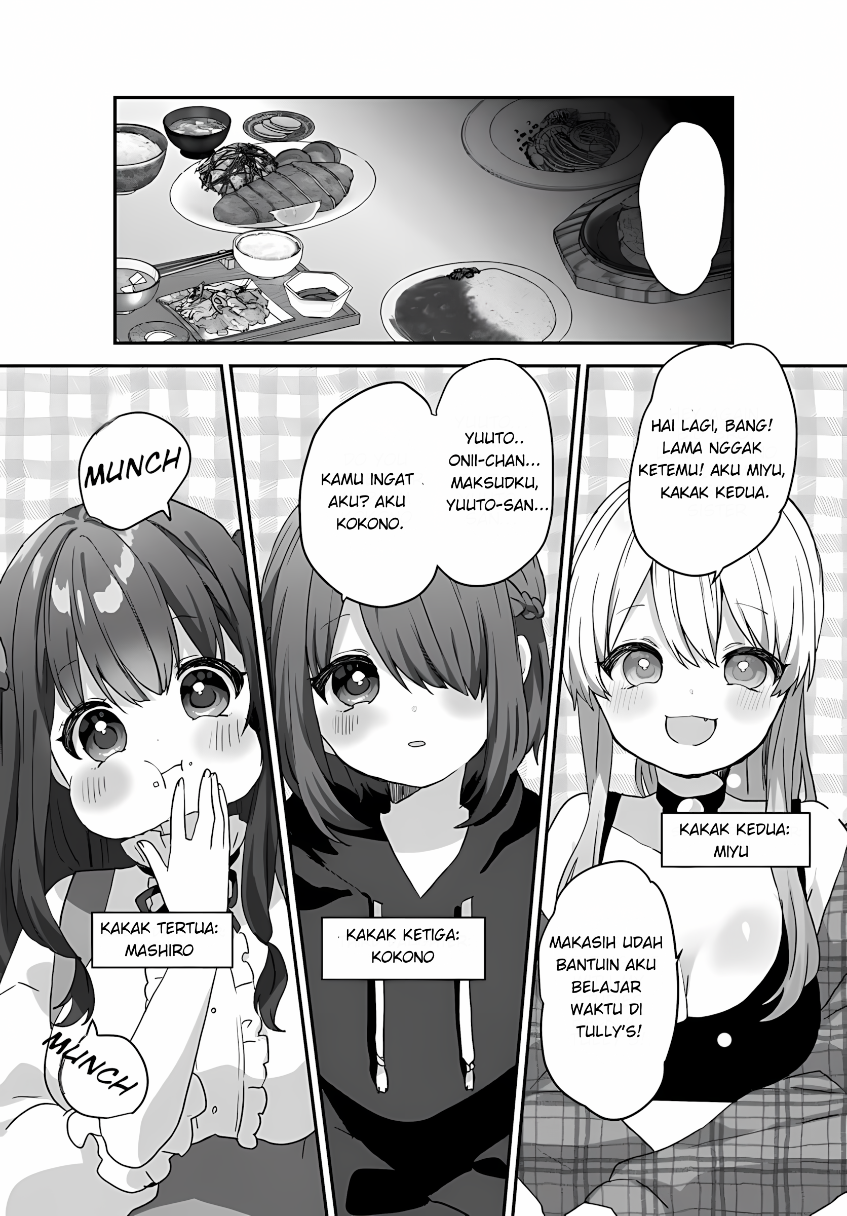 Daigaku Nyuugakuji kara Uwasa sareteita Bishoujo San Shimai, Ikiwakareteita Gimai Datta. Chapter 2.1 - halaman 7