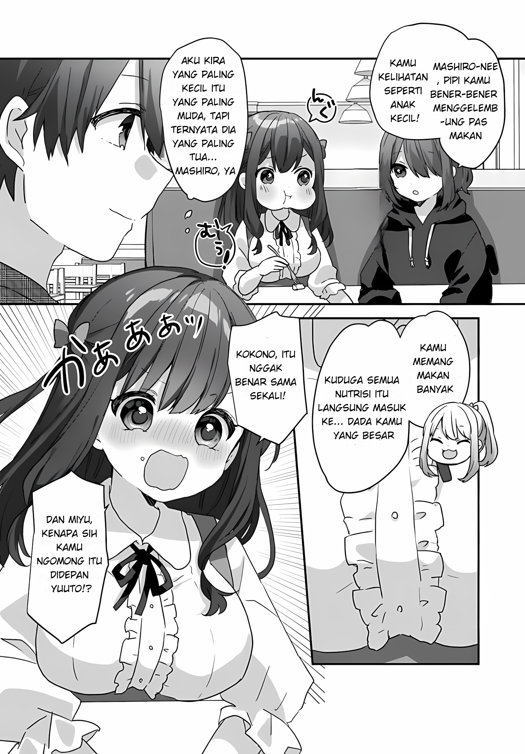 Daigaku Nyuugakuji kara Uwasa sareteita Bishoujo San Shimai, Ikiwakareteita Gimai Datta. Chapter 2.1 - halaman 8