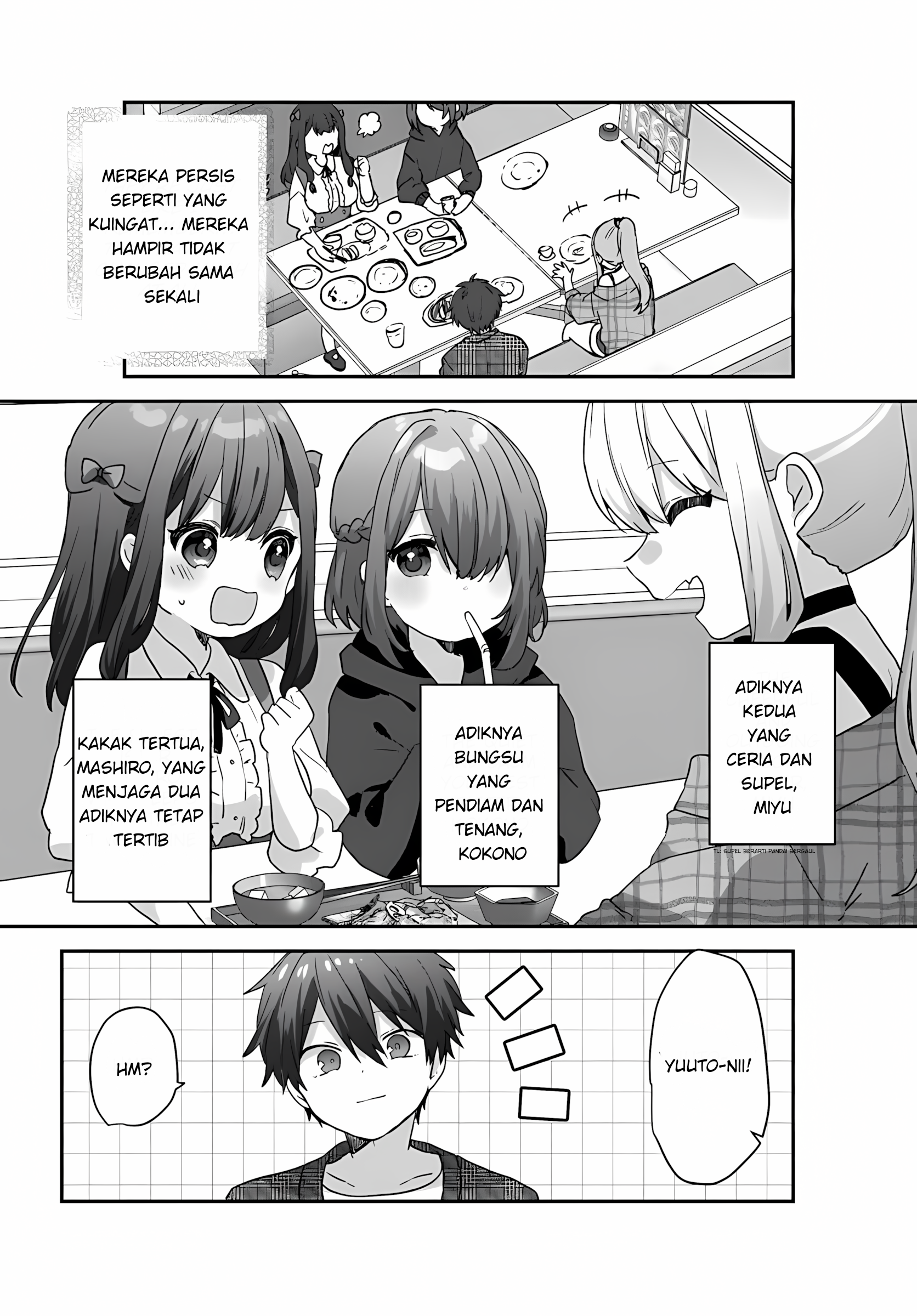 Daigaku Nyuugakuji kara Uwasa sareteita Bishoujo San Shimai, Ikiwakareteita Gimai Datta. Chapter 2.1 - halaman 9