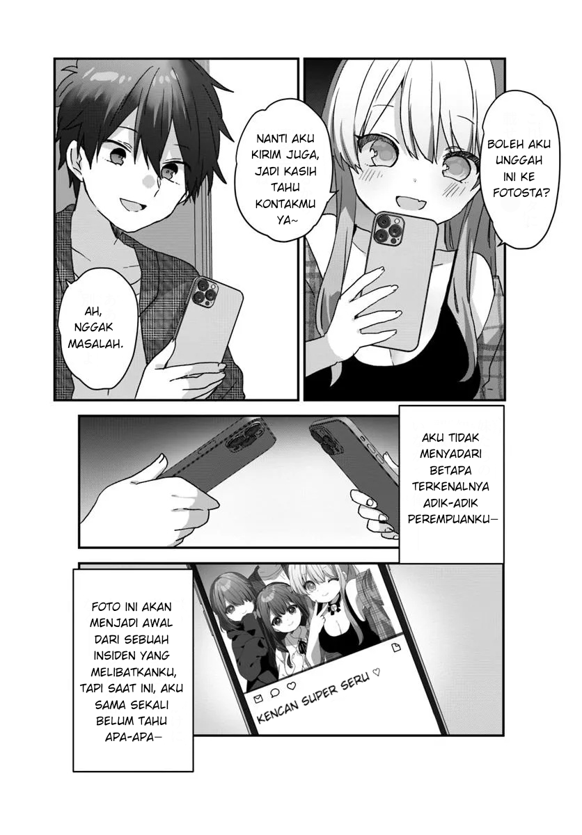 Daigaku Nyuugakuji kara Uwasa sareteita Bishoujo San Shimai, Ikiwakareteita Gimai Datta. Chapter 2.2 - halaman 14