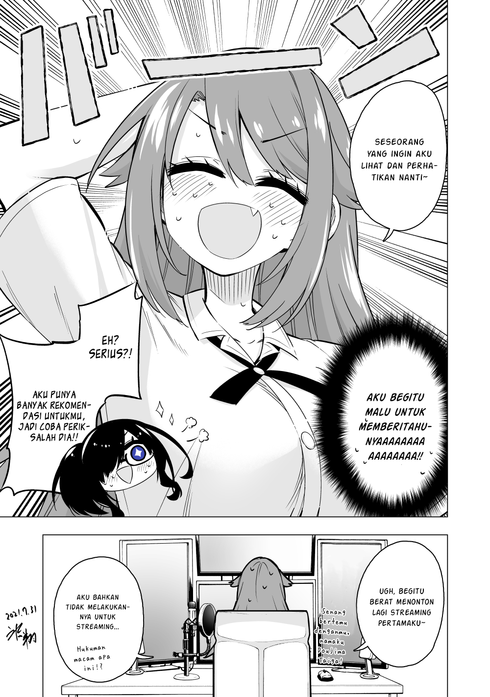 Daisuki na Shinyuu ga VTuber no Jibun ni Gachikoi shiteta Hanashi Chapter 1 - halaman 3