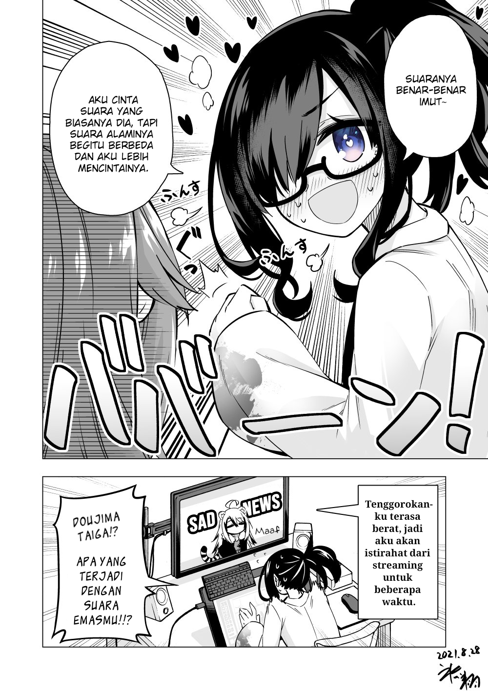 Daisuki na Shinyuu ga VTuber no Jibun ni Gachikoi shiteta Hanashi Chapter 6 - halaman 4