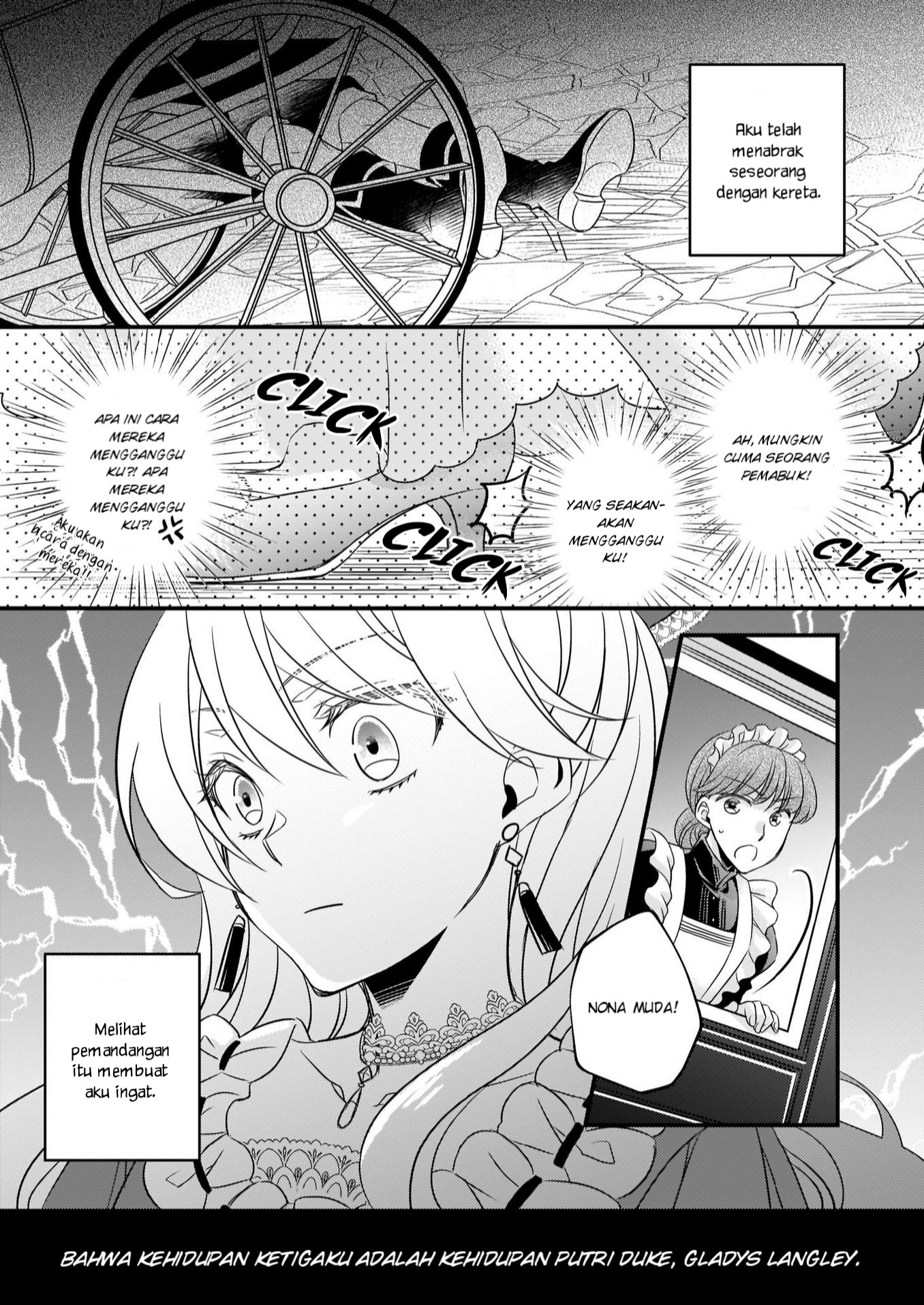 Daiyogensha wa Zense kara Nigeru: Sanshuume wa Koushaku Reijou ni Tensei shita kara, Barairo Life wo Okuritai Chapter 1 - halaman 2