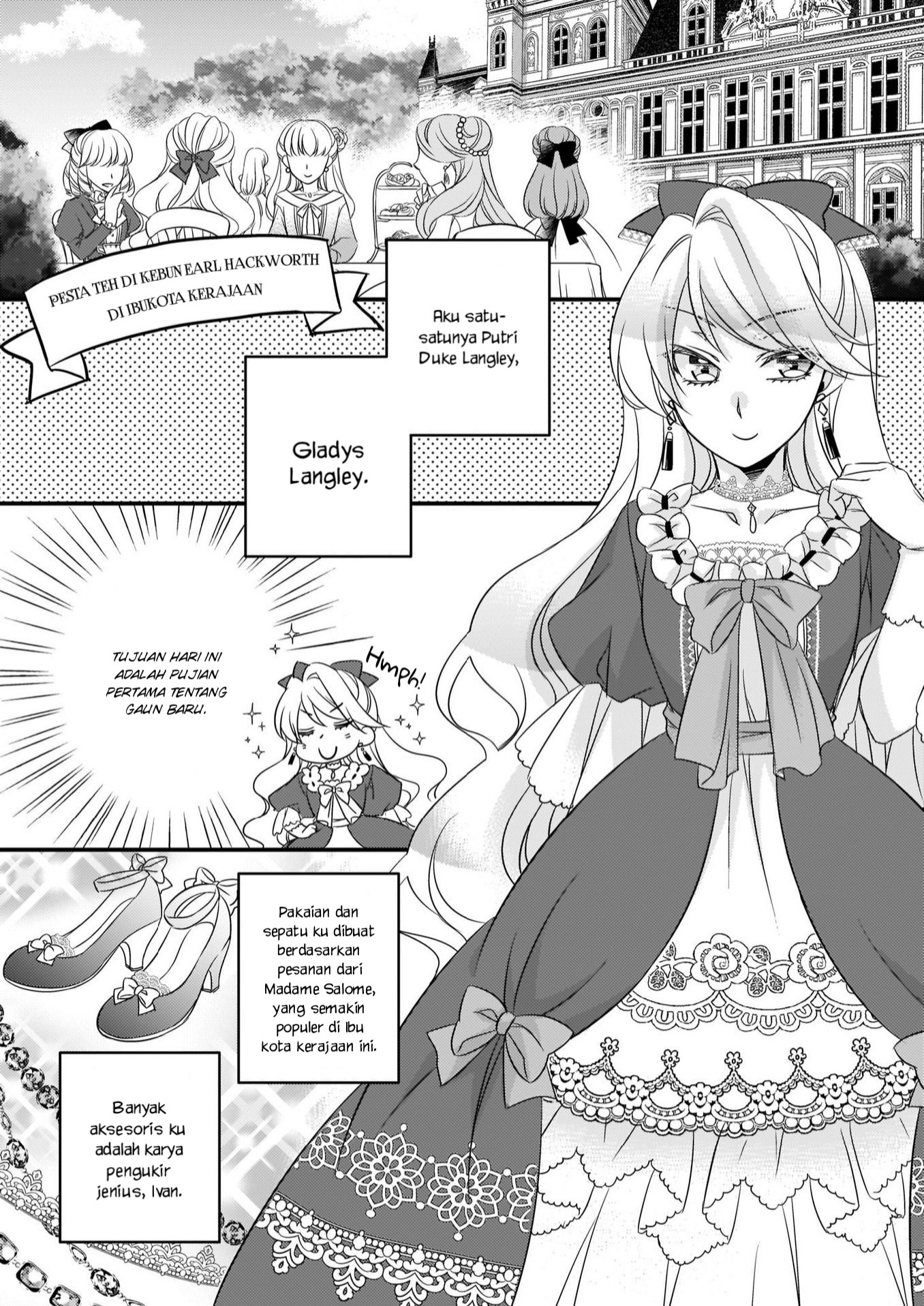 Daiyogensha wa Zense kara Nigeru: Sanshuume wa Koushaku Reijou ni Tensei shita kara, Barairo Life wo Okuritai Chapter 1 - halaman 3