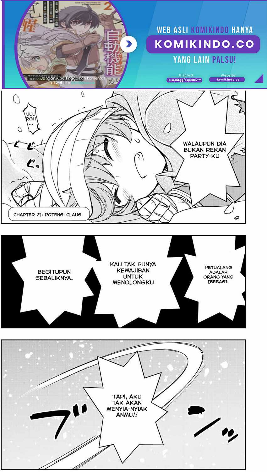 Dame Skill [Auto Mode] ga Kakuseishimashita ~Are, Guild no Scout-san, Ore wo “Iranai”-tte Itte Masendeshita?~ Chapter 21 - halaman 2