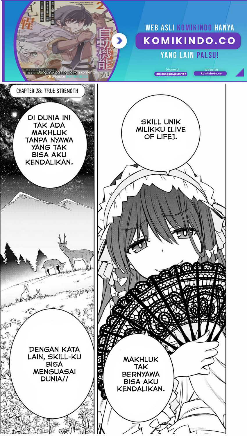 Dame Skill [Auto Mode] ga Kakuseishimashita ~Are, Guild no Scout-san, Ore wo “Iranai”-tte Itte Masendeshita?~ Chapter 28 - halaman 2
