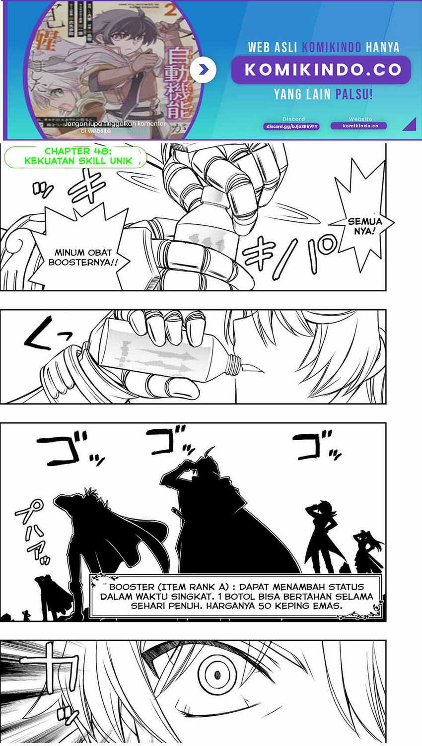 Dame Skill [Auto Mode] ga Kakuseishimashita ~Are, Guild no Scout-san, Ore wo “Iranai”-tte Itte Masendeshita?~ Chapter 48 - halaman 2