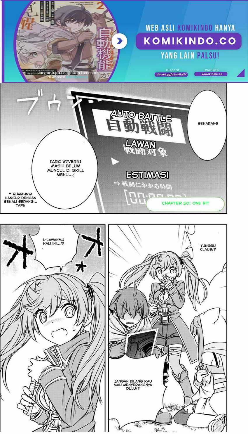 Dame Skill [Auto Mode] ga Kakuseishimashita ~Are, Guild no Scout-san, Ore wo “Iranai”-tte Itte Masendeshita?~ Chapter 50 - halaman 2