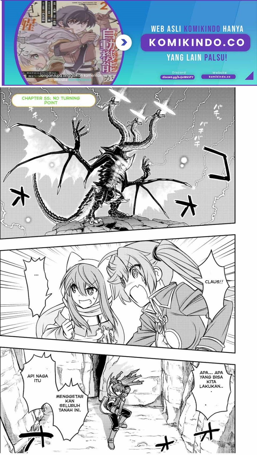 Dame Skill [Auto Mode] ga Kakuseishimashita ~Are, Guild no Scout-san, Ore wo “Iranai”-tte Itte Masendeshita?~ Chapter 55 - halaman 2