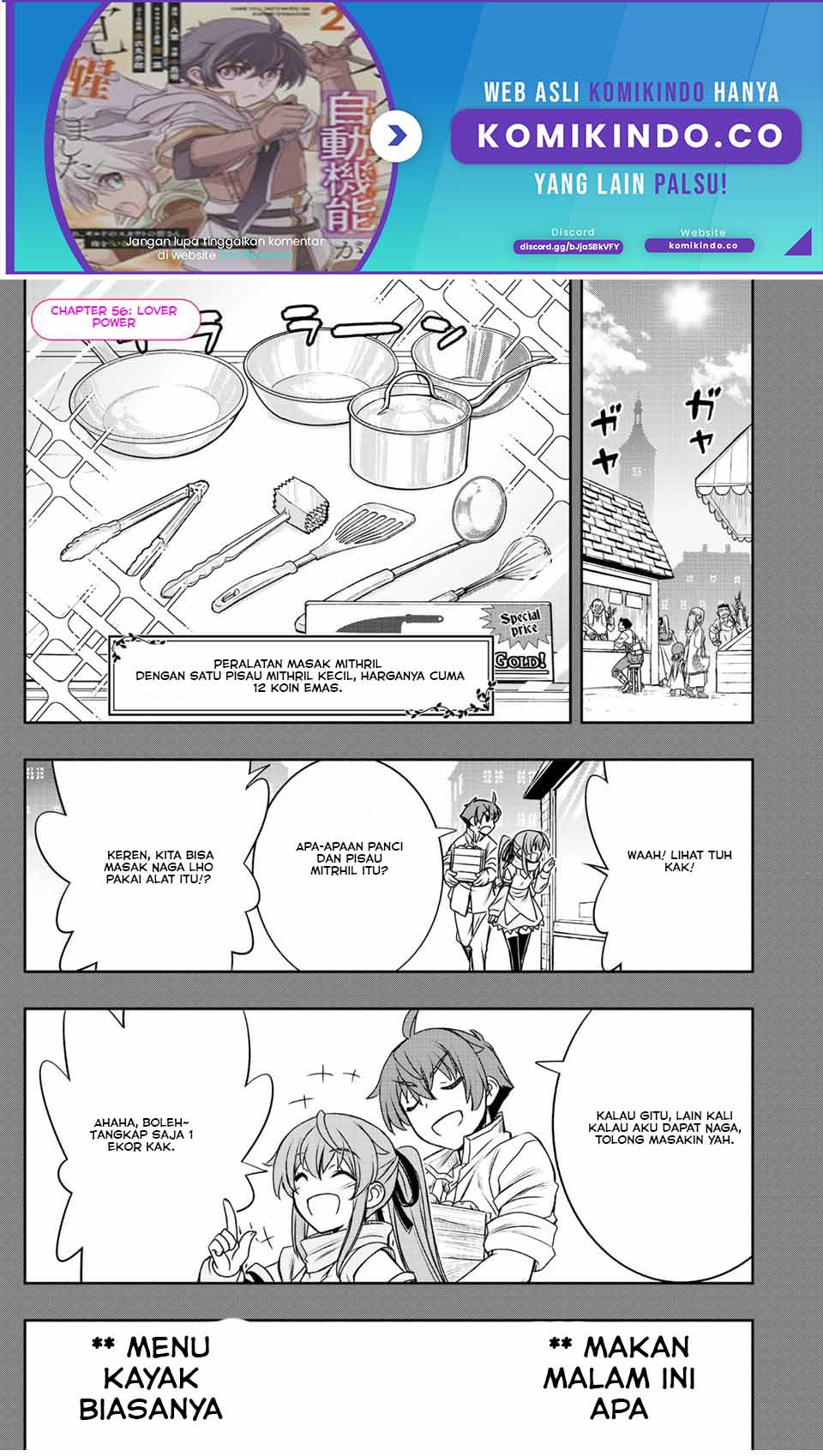 Dame Skill [Auto Mode] ga Kakuseishimashita ~Are, Guild no Scout-san, Ore wo “Iranai”-tte Itte Masendeshita?~ Chapter 56 - halaman 2