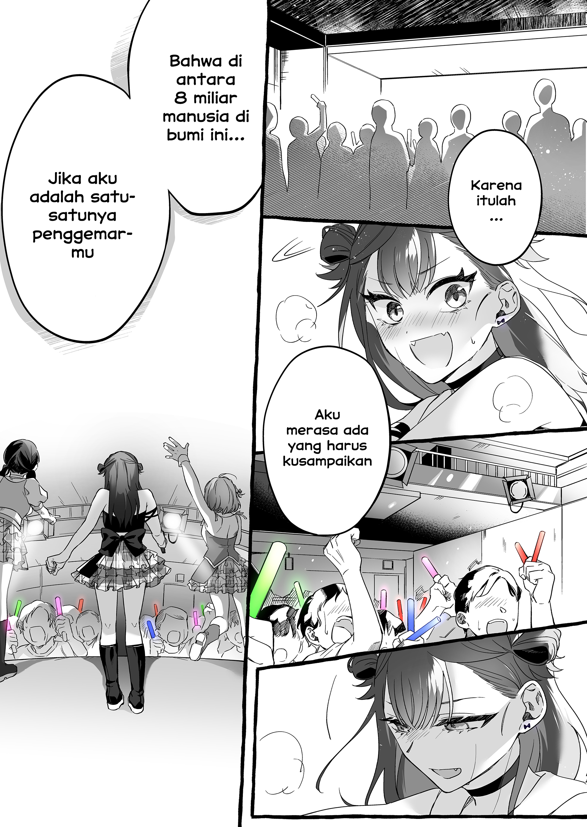 Damedol to Sekai ni Hitori dake no Fan Chapter 1 - halaman 12