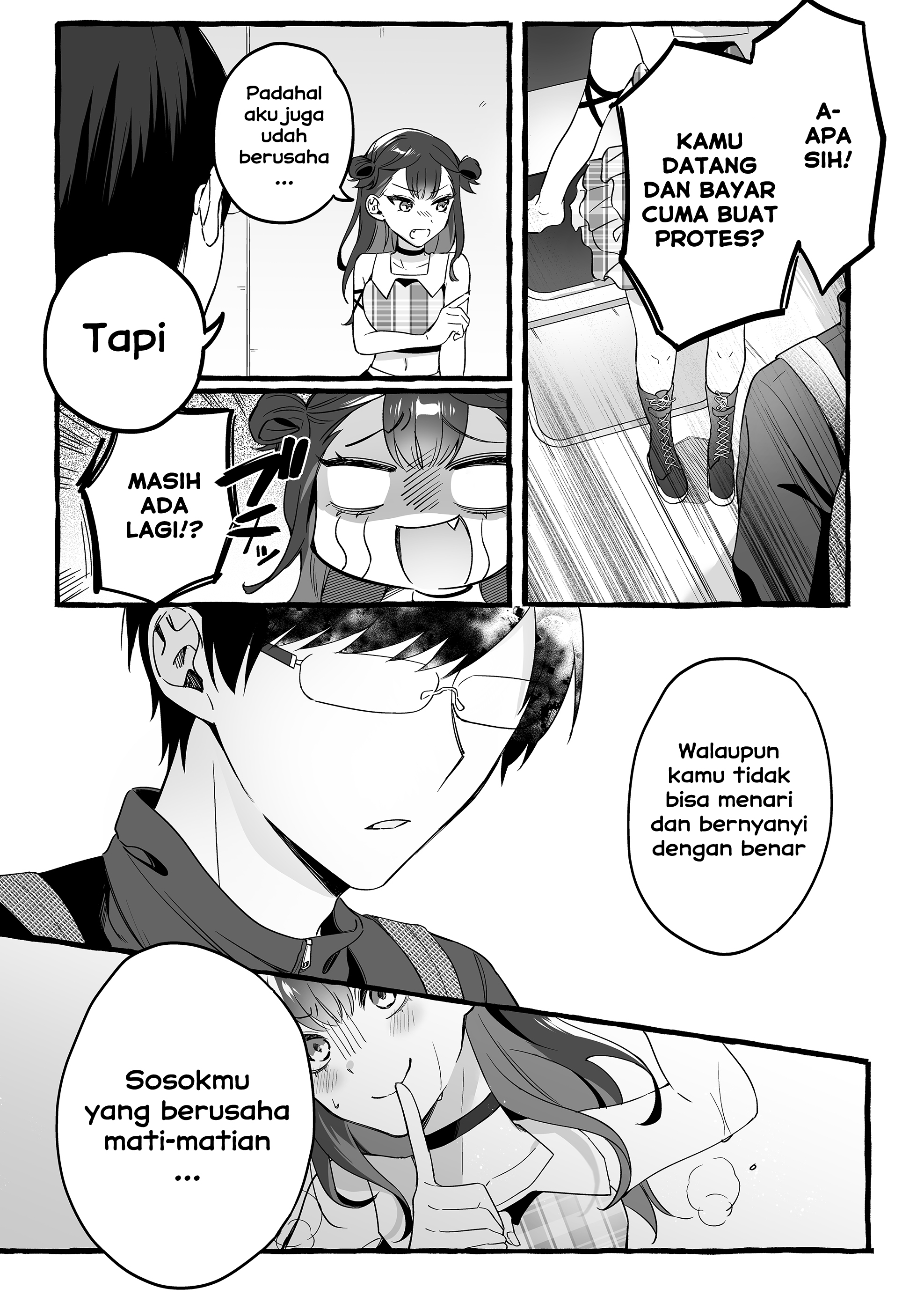 Damedol to Sekai ni Hitori dake no Fan Chapter 1 - halaman 8
