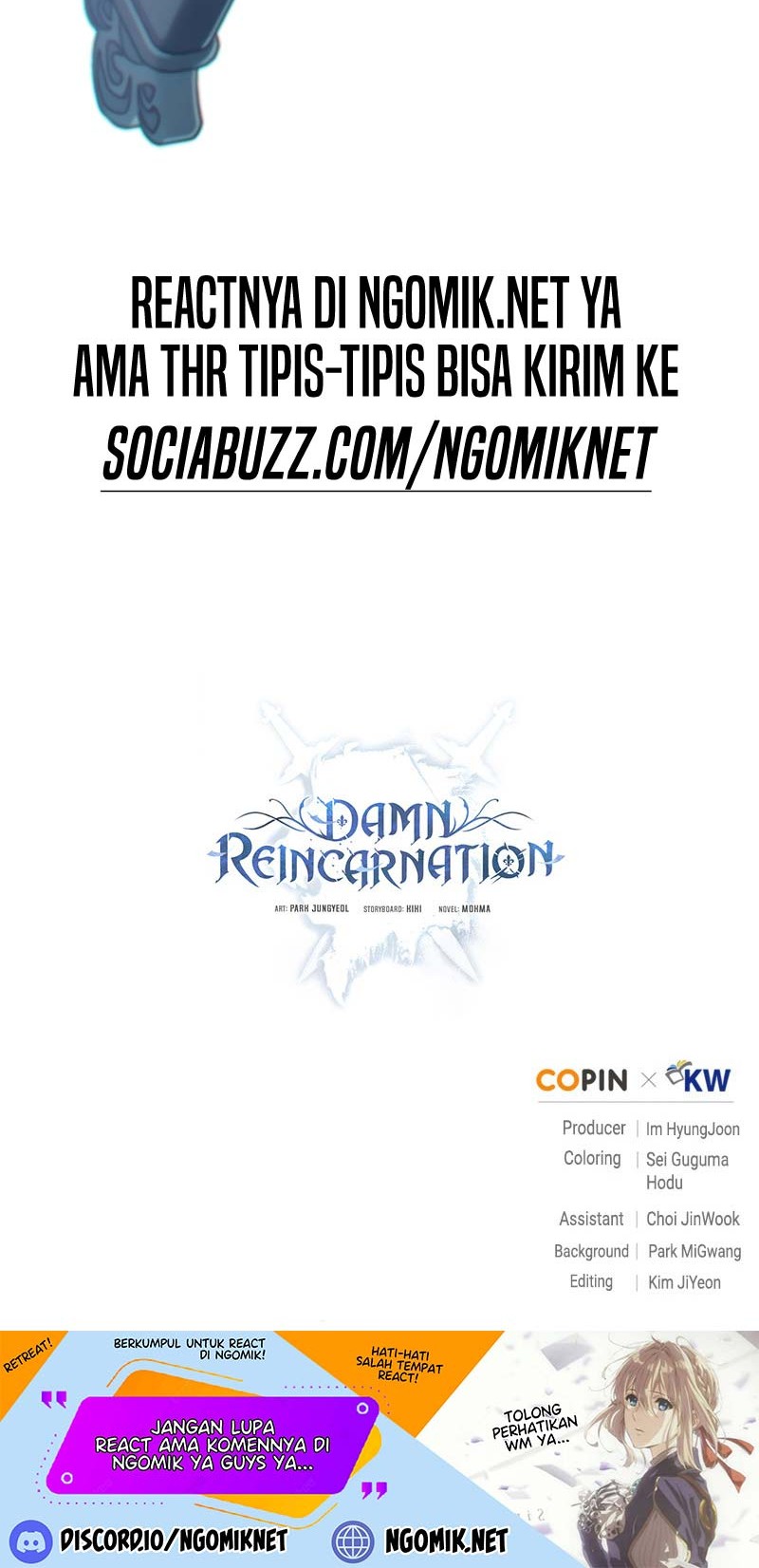 Damn Reincarnation Chapter 71 - halaman 61