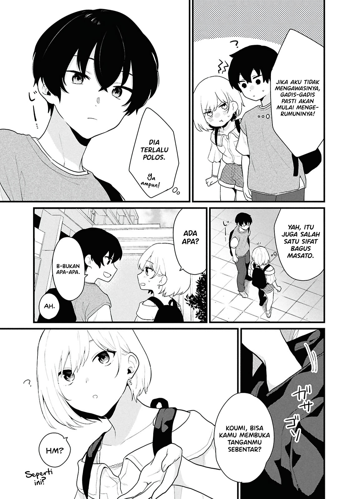 Danjo Hi 1:5 no Sekai demo Futsuu ni Ikirareru to Omotta? Gekiomo Kanjou na Kanojo-tachi ga Mujikaku Danshi ni Hanrou saretara Chapter 1 - halaman 40