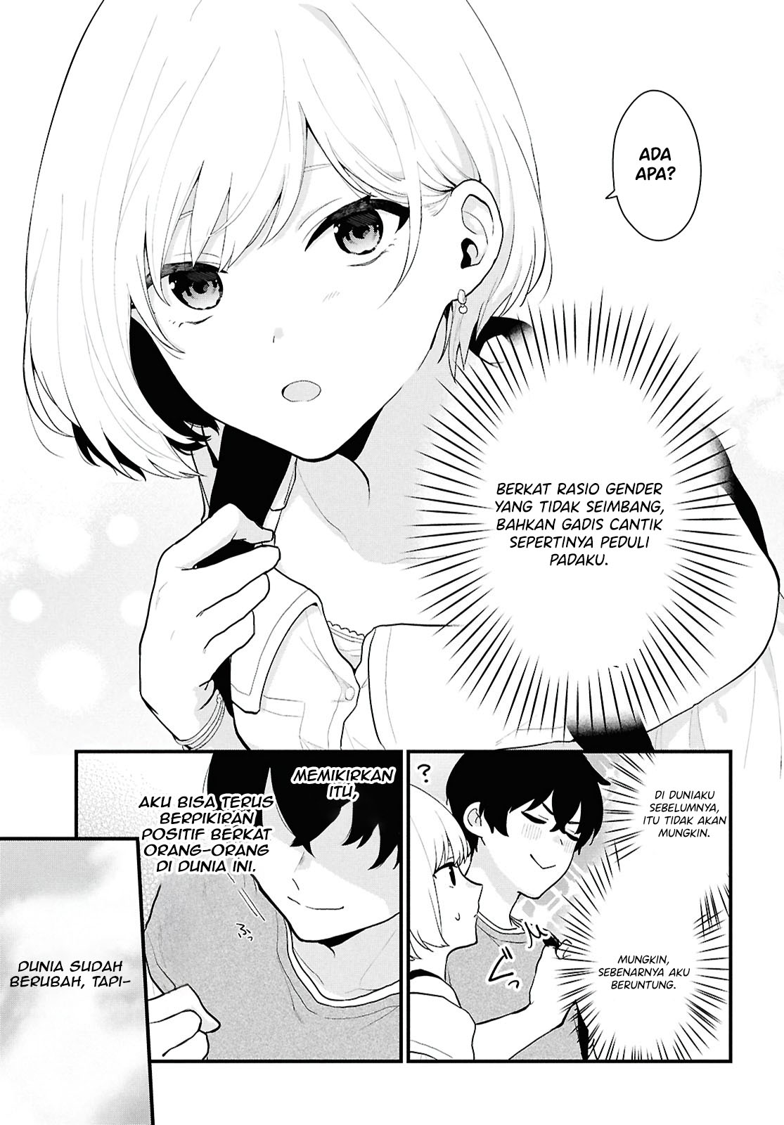 Danjo Hi 1:5 no Sekai demo Futsuu ni Ikirareru to Omotta? Gekiomo Kanjou na Kanojo-tachi ga Mujikaku Danshi ni Hanrou saretara Chapter 1 - halaman 9